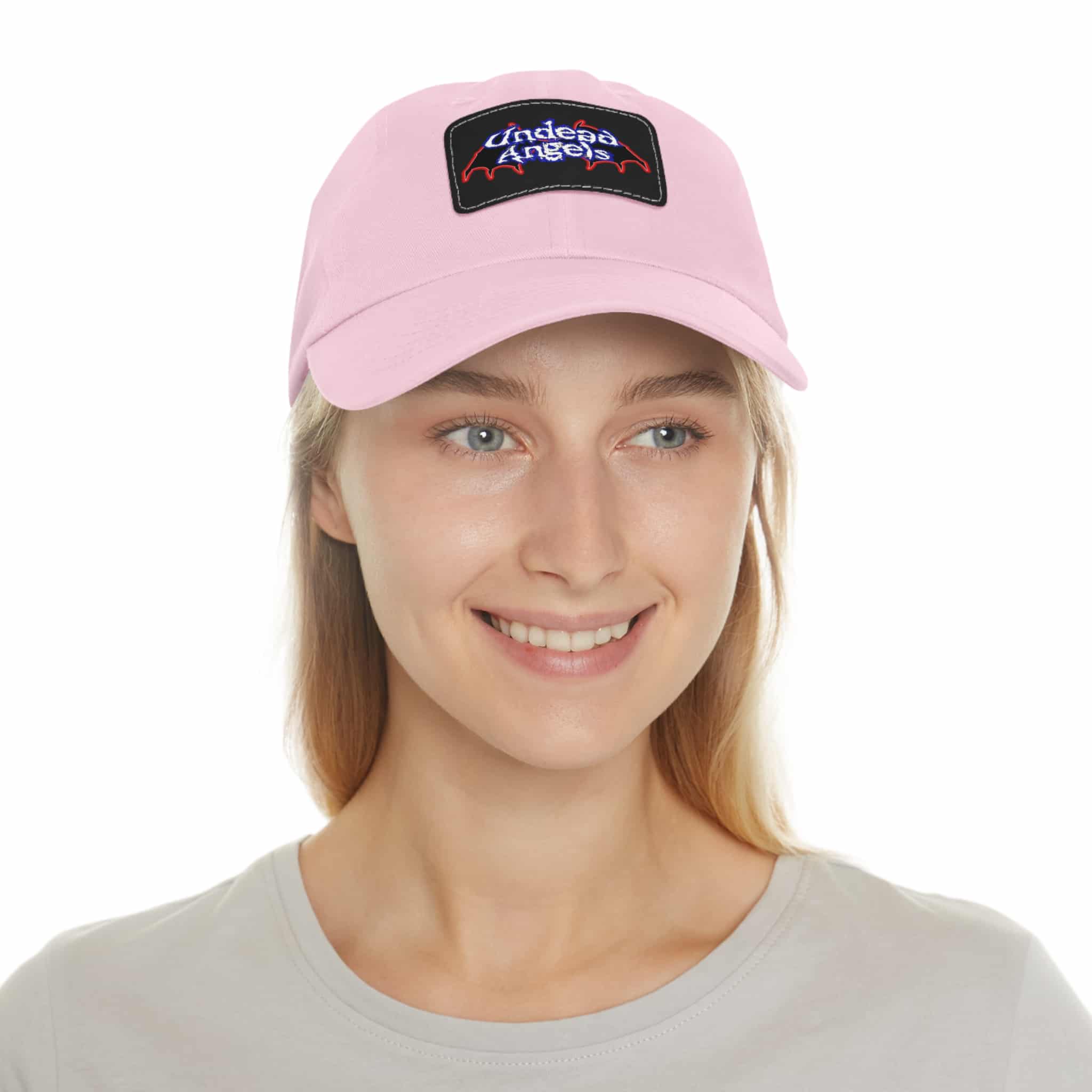 Undead Angels Logo Leather Patch Dad Hat - Casual Style for Music Lovers - Image 54