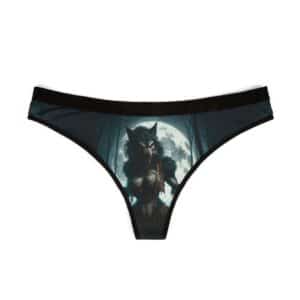 Women's Thongs She-Werewolf Full Moon Design #ML-D-WW01 Sinister Dark