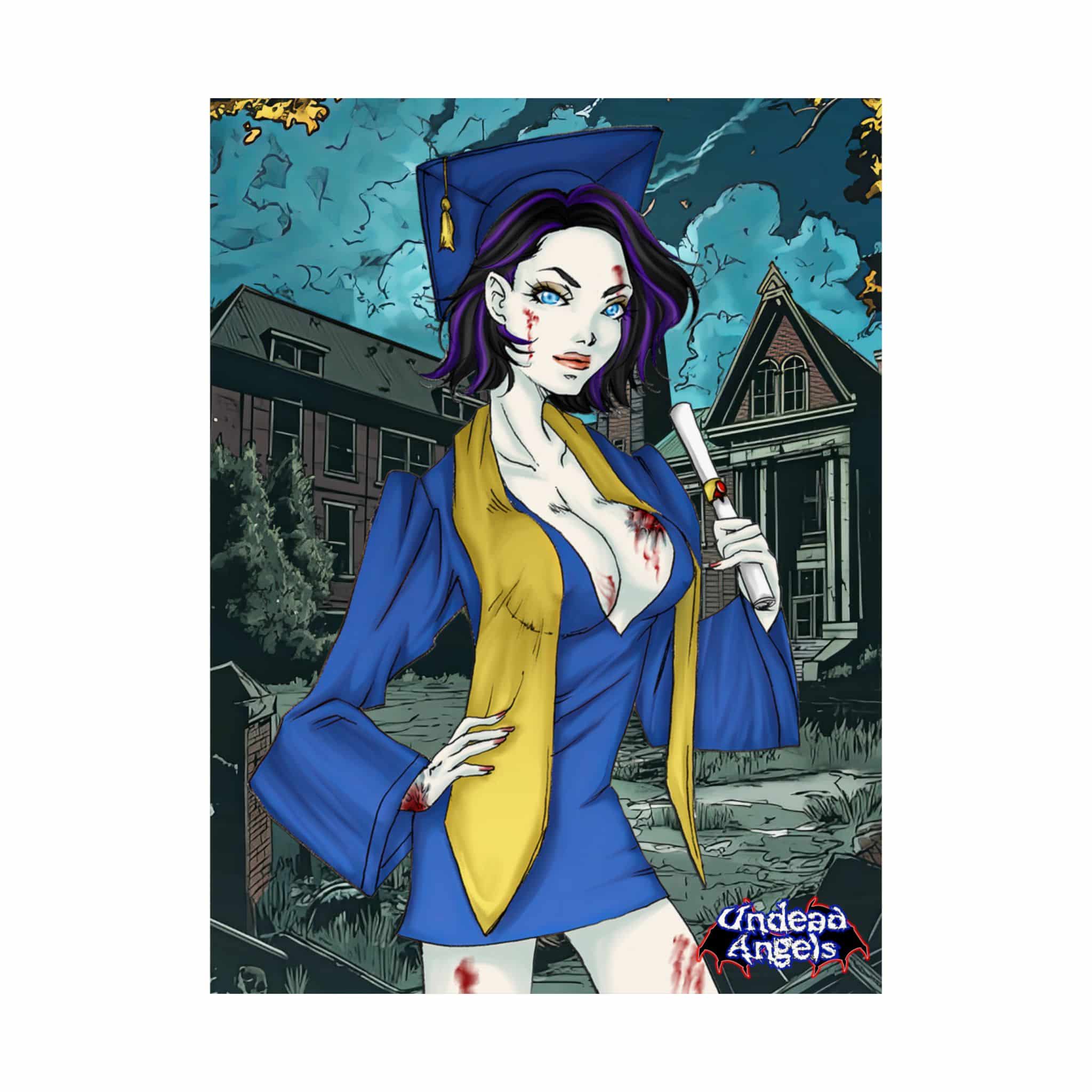 Tiffany Undead Angel Graduate - Classic Art Matte Vertical Posters - Image 2