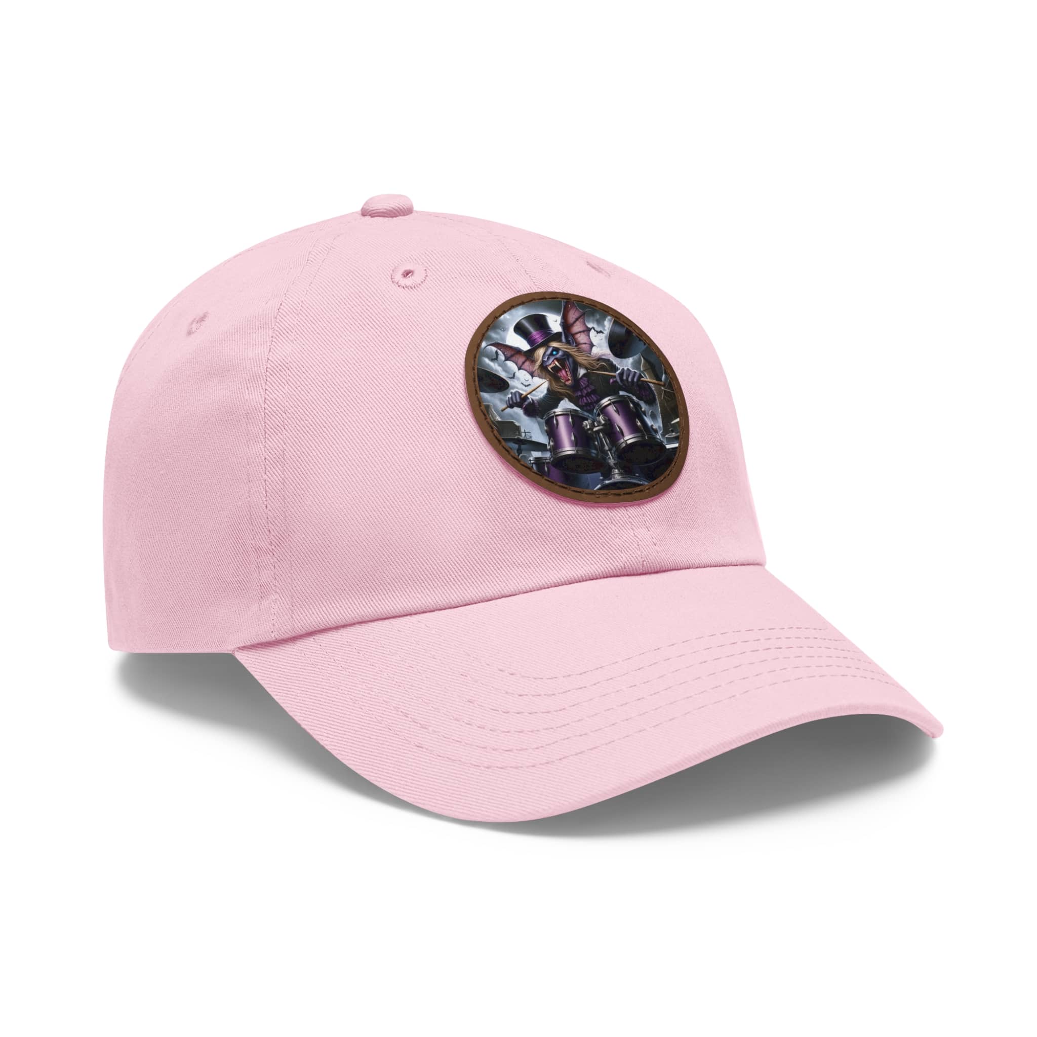 Vlad The Enforcer Bat Drummer #VTE001 Artistic Round Leather Patch Dad Hat - Stylish Casual Cap - Image 102