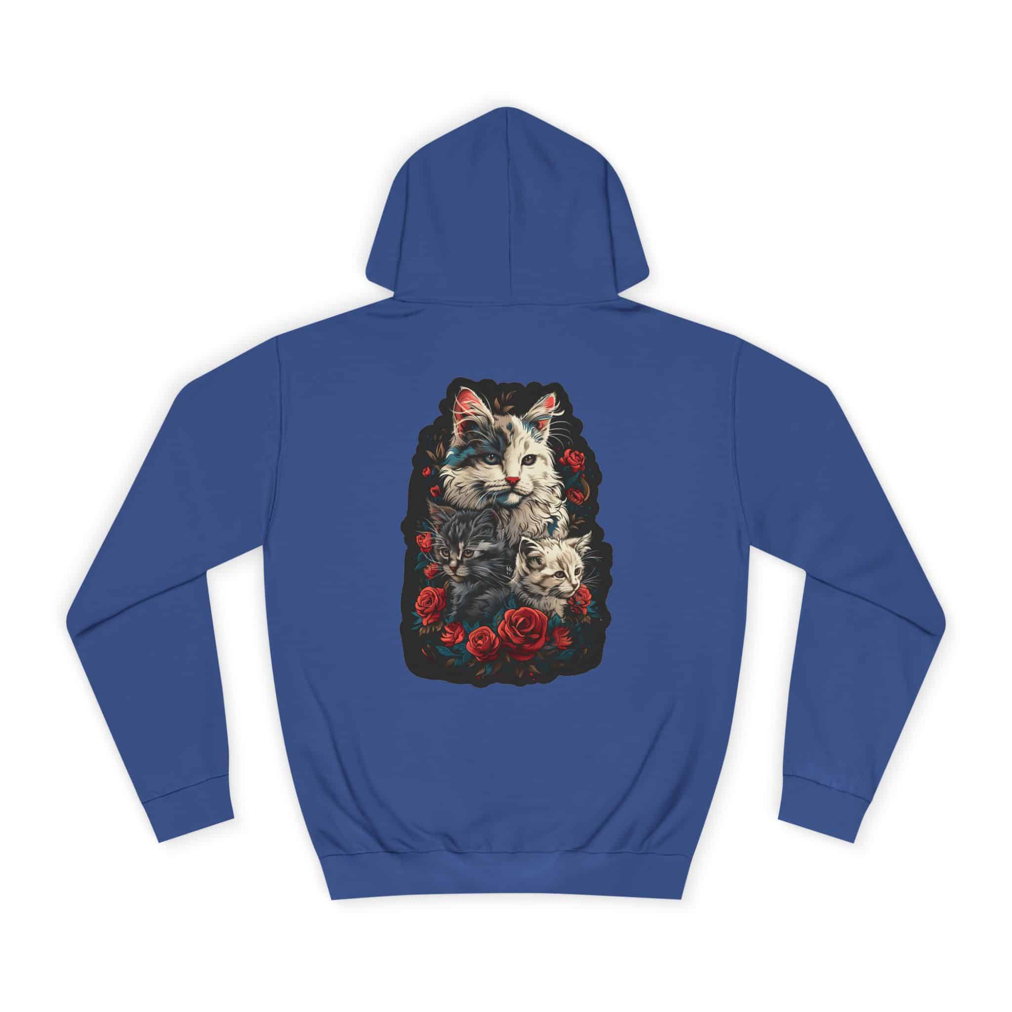 Mama Cat & Kittens WD-M001 By Wyldesigns Unisex College Hoodie - Image 58