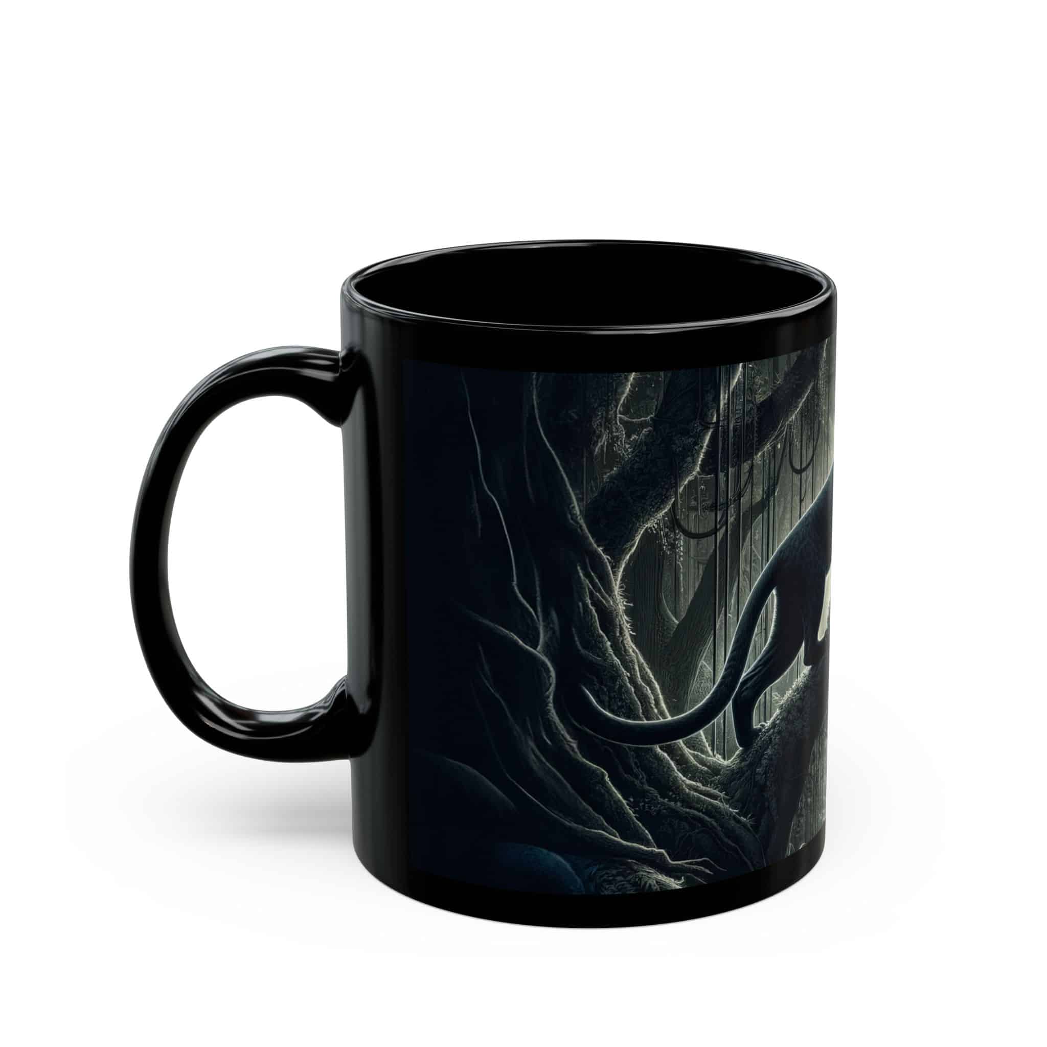 Black Panther WD-D002 By Wyldesigns Black Mug (11oz, 15oz) - Image 3