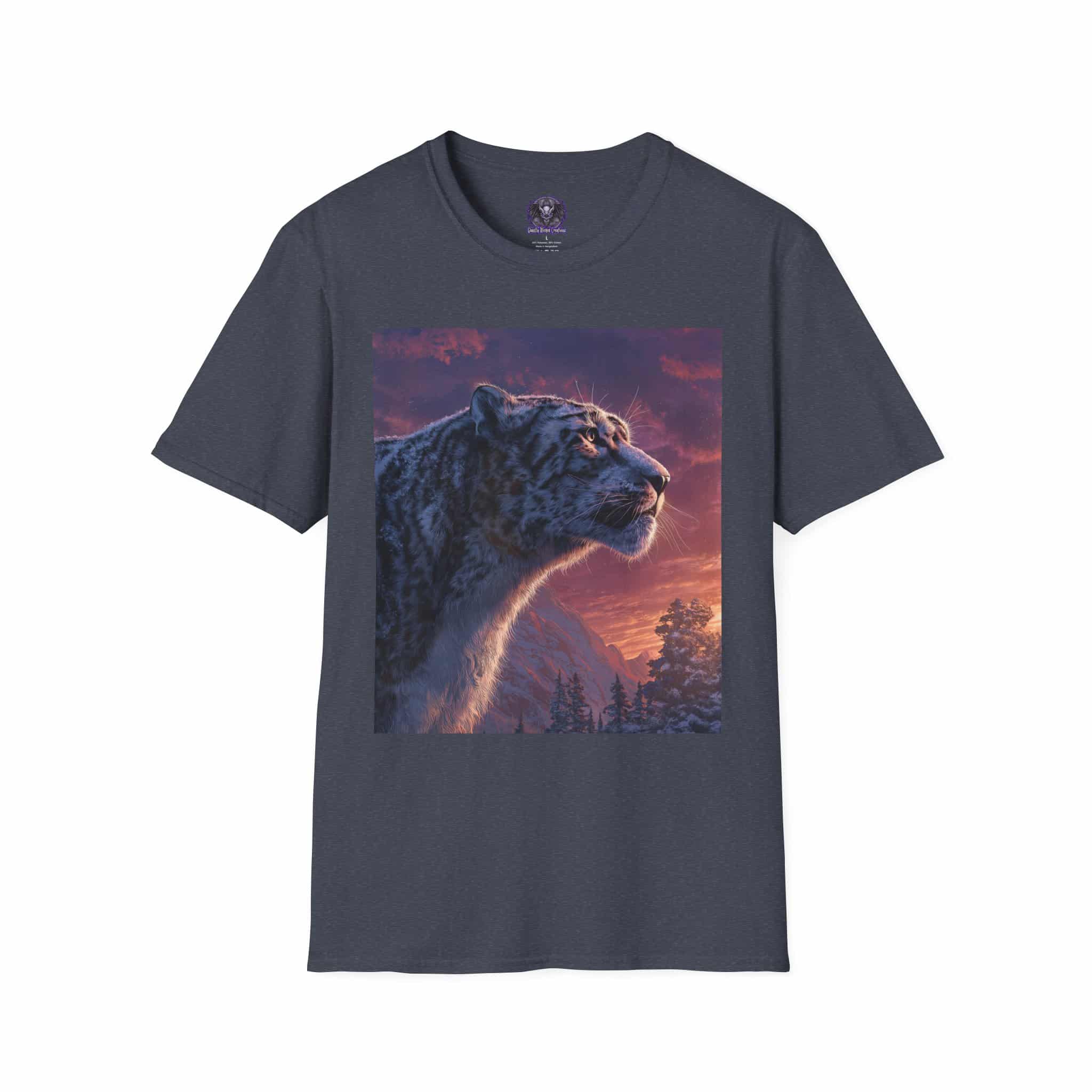 Snow Leopard IV Profile By Wyldesigns Unisex T-Shirt - Image 33