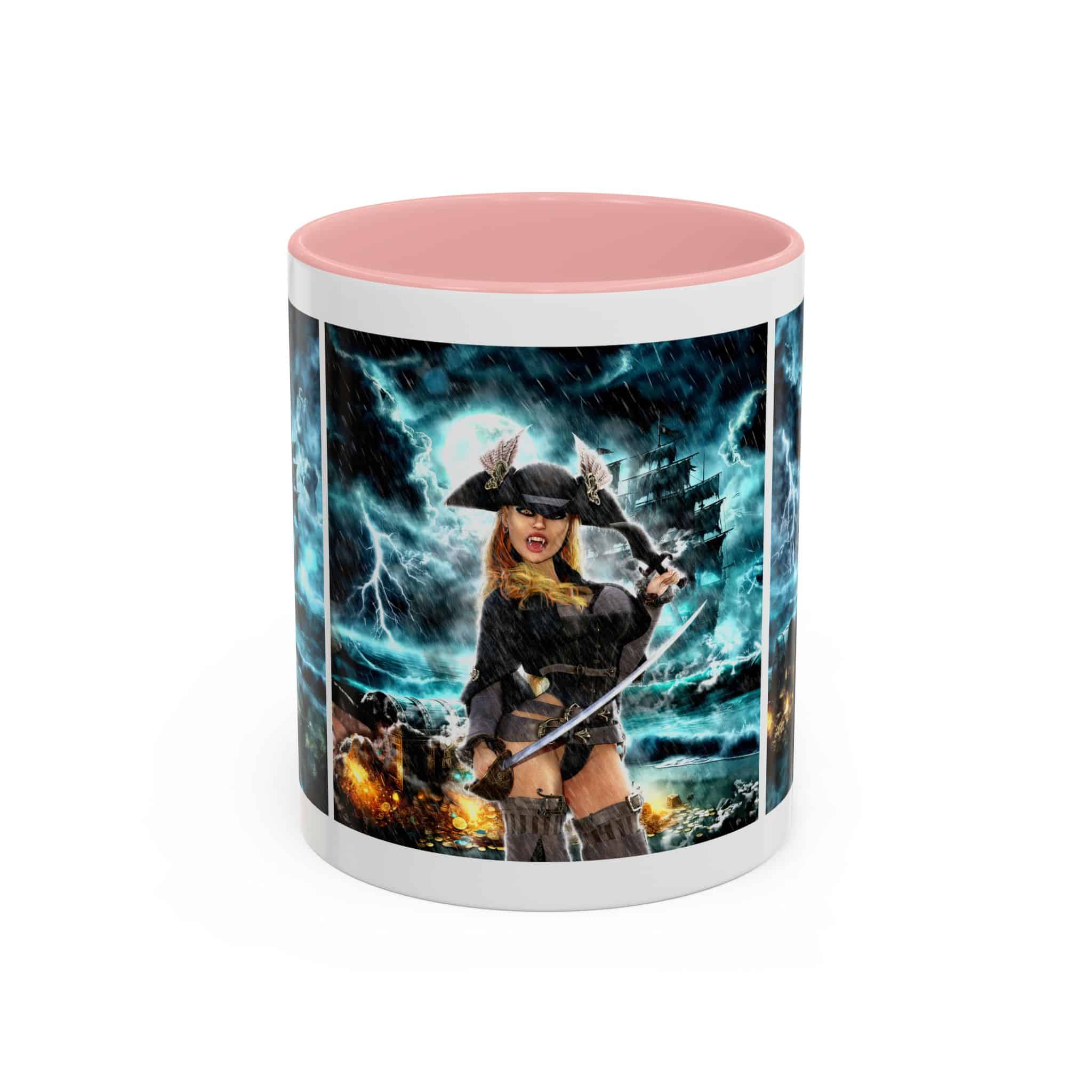 Rusila Undead Angel Vampire Pirate V2 Accent Coffee Mug (11, 15oz) - Image 13