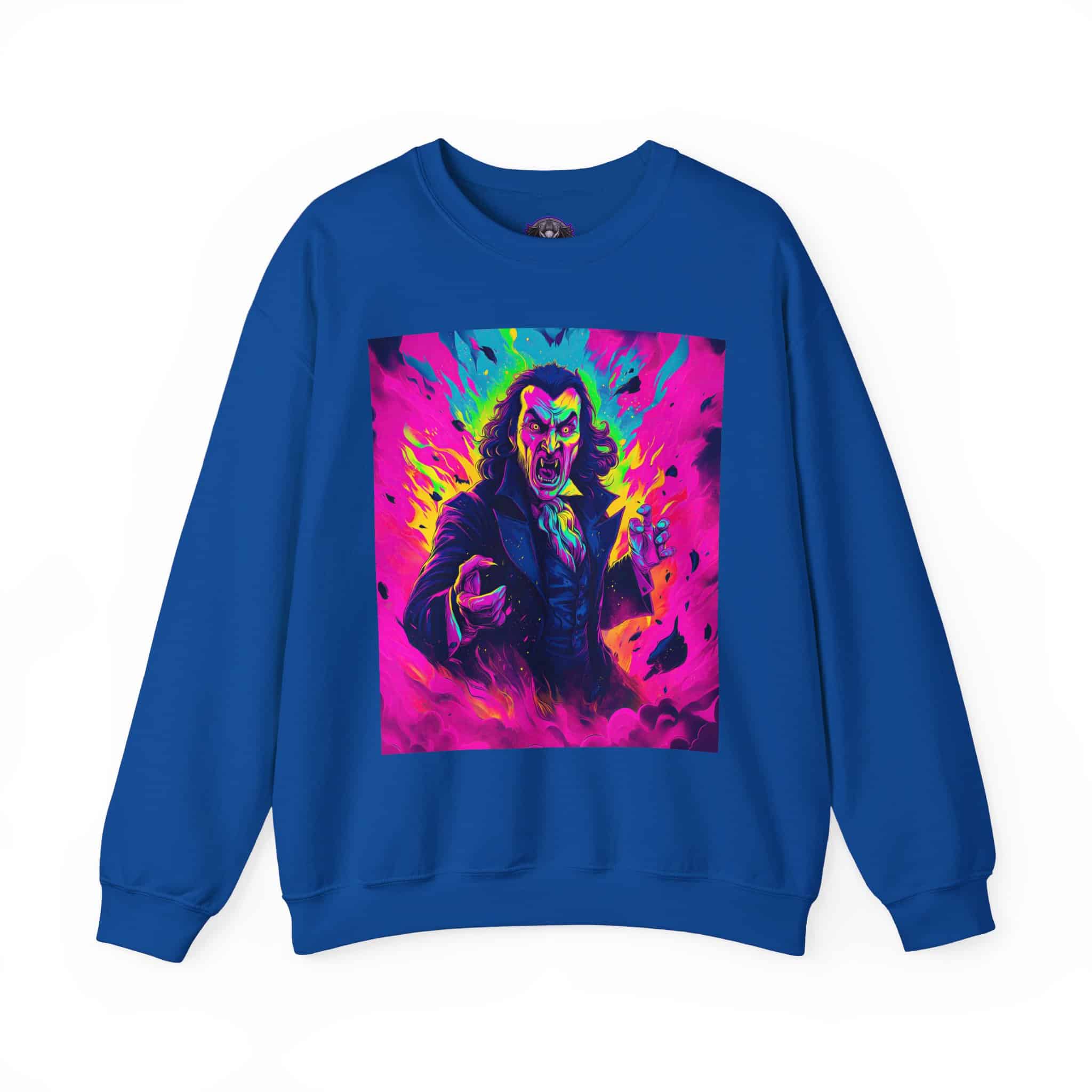 Dracula II Pop 60’s Art Style Unisex Heavy Blend™ Crewneck Sweatshirt - Image 41