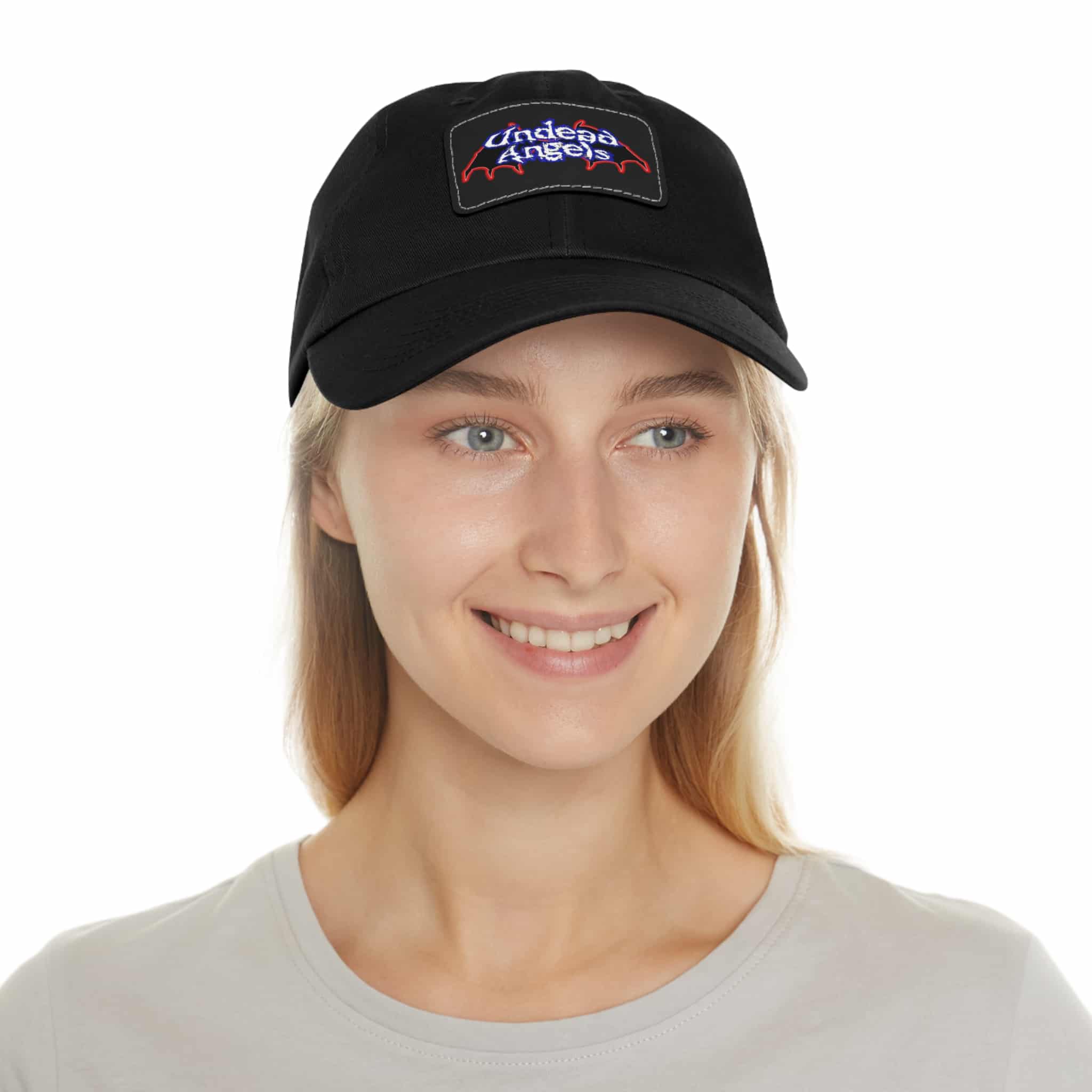 Undead Angels Logo Leather Patch Dad Hat - Casual Style for Music Lovers - Image 19