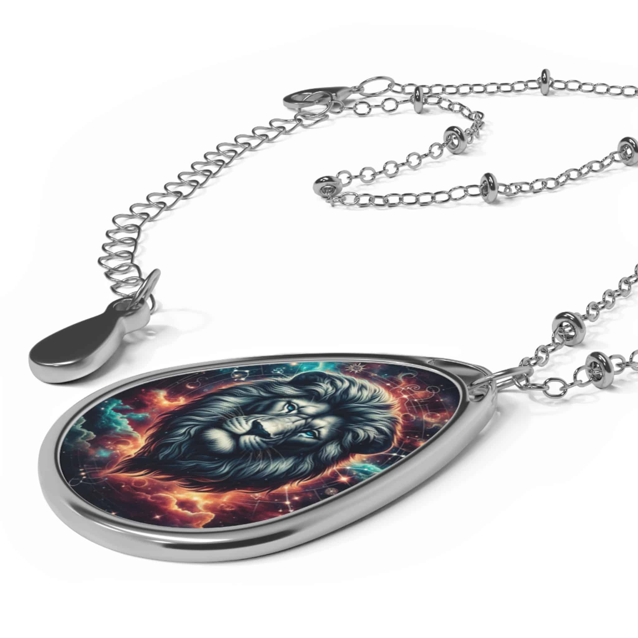 Lion In The Sky WD-D014 By Wyldesigns Oval Necklace - Image 3