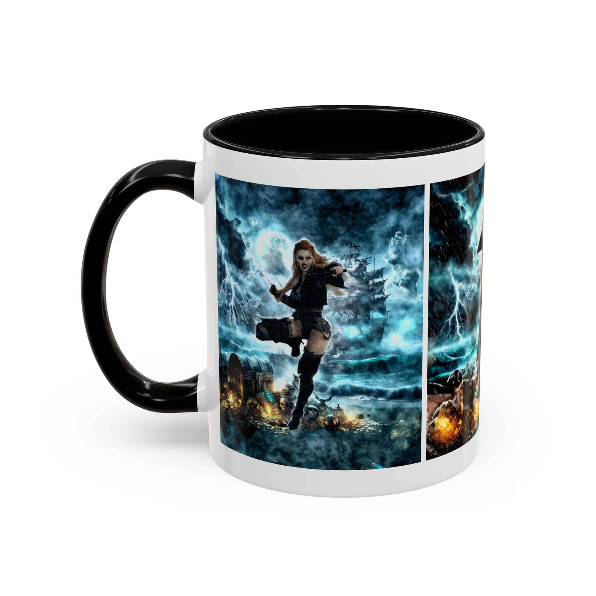 Rusila Undead Angel Vampire Pirate V2 Accent Coffee Mug (11, 15oz) - Image 11