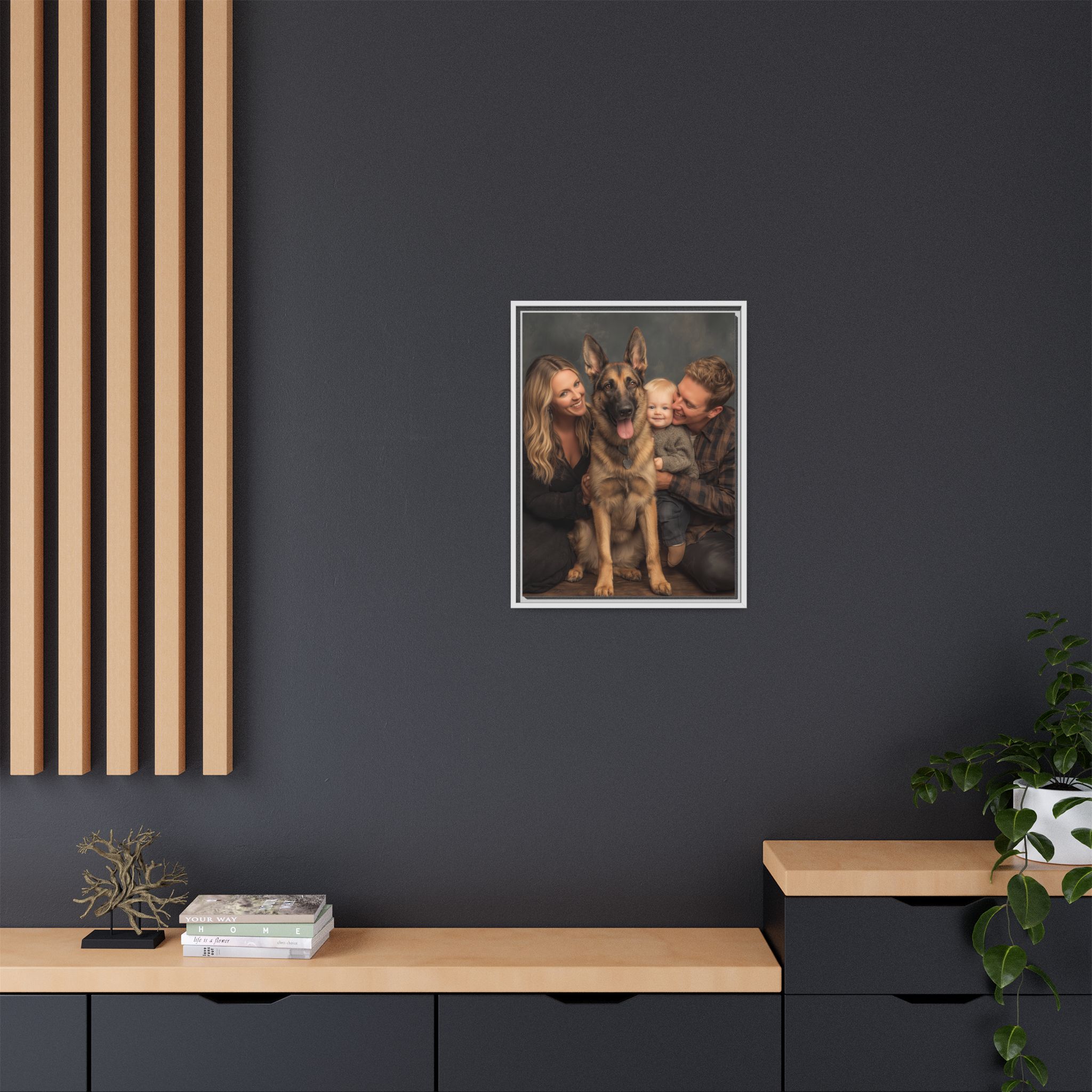 Personalized Framed Family Canvas Wall Art Vertical Multiple Sizes Available - Image 76