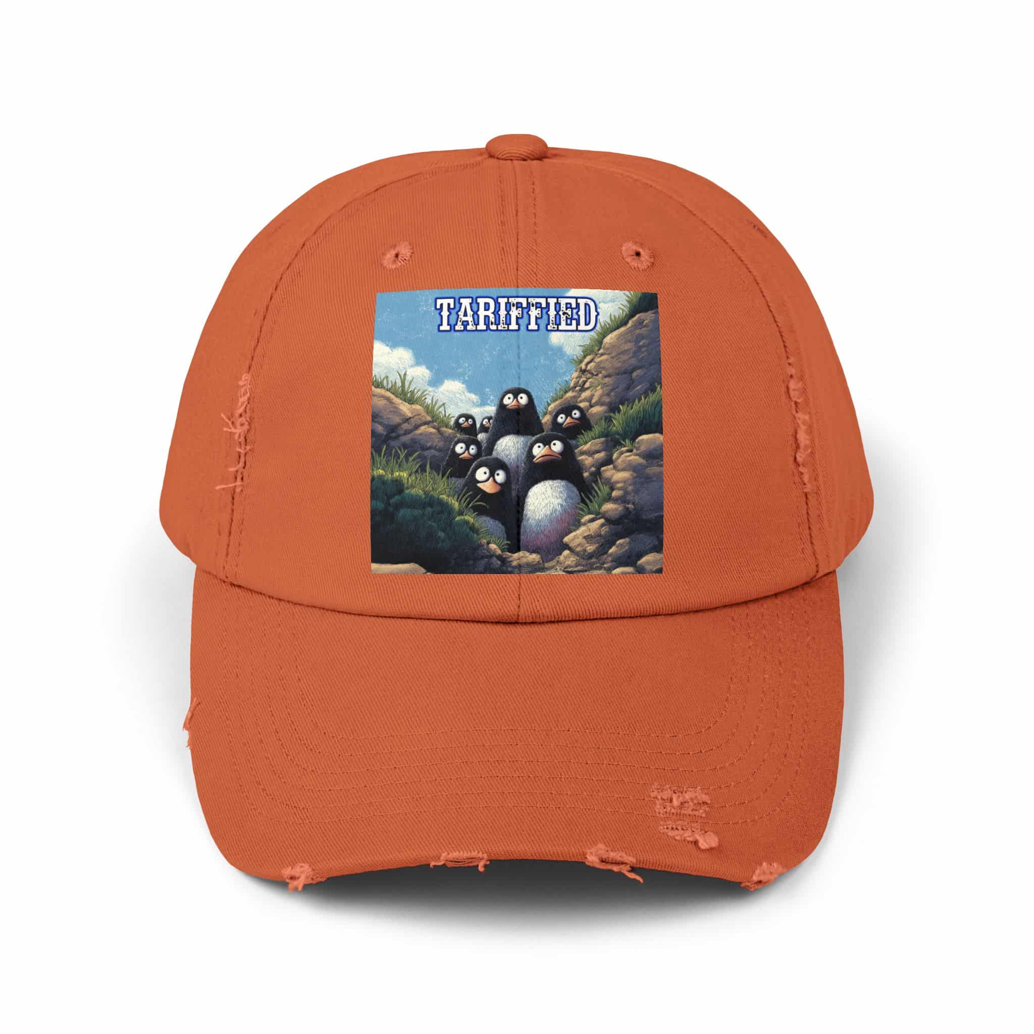 Tariffied Logo Distressed Cap - Tariff Fear Is Real - Image 8