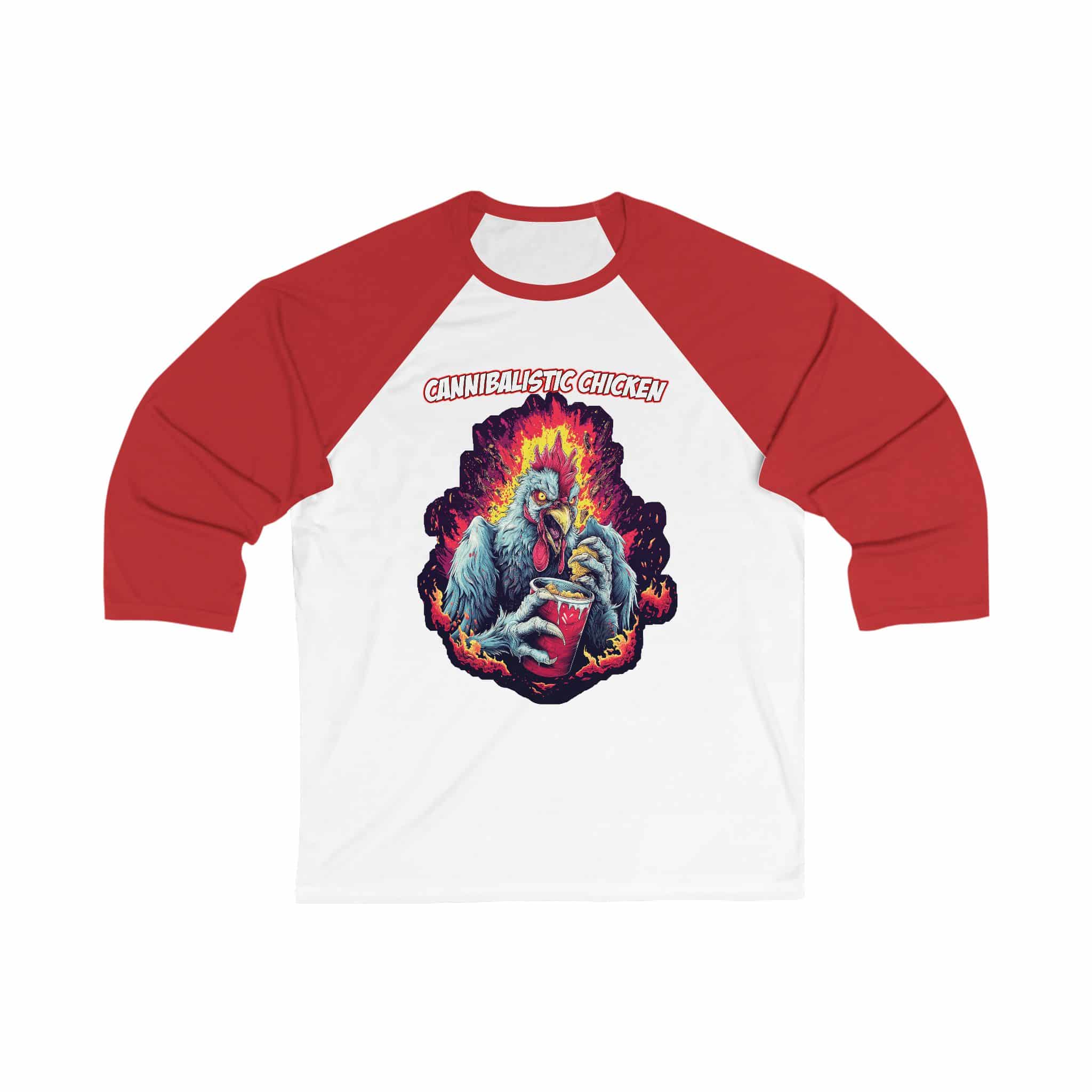 Cannibalistic Chicken II Band Baseball Jersey Tee - Image 3