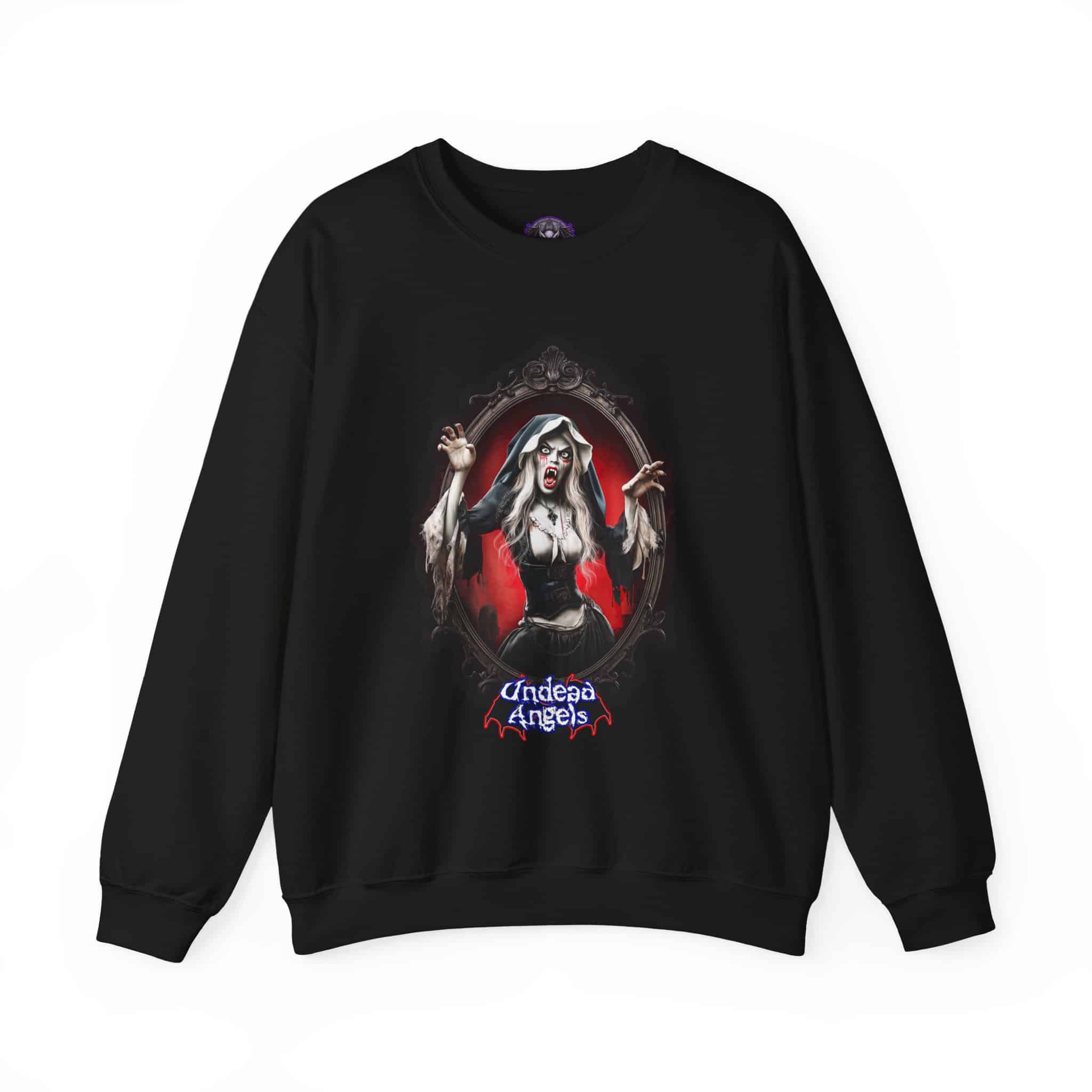 Undead Angels Vampire Pilgrim Chastity Unisex Heavy Blend™ Crewneck Sweatshirt - Image 9