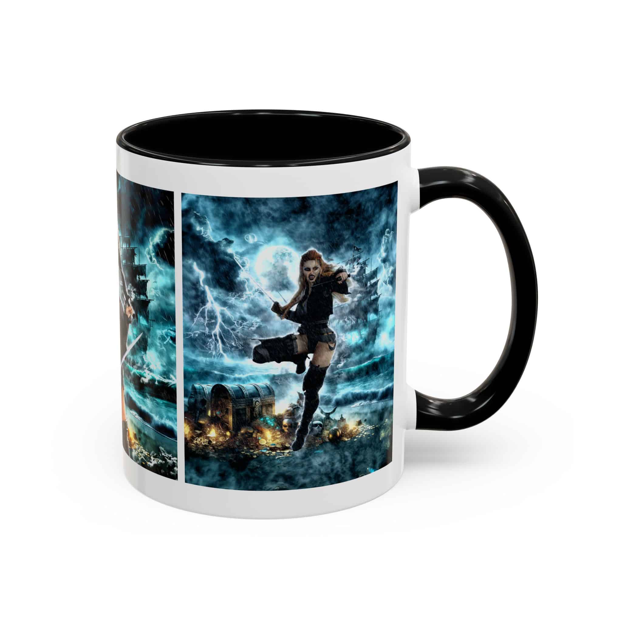 Rusila Undead Angel Vampire Pirate V2 Accent Coffee Mug (11, 15oz) - Image 10