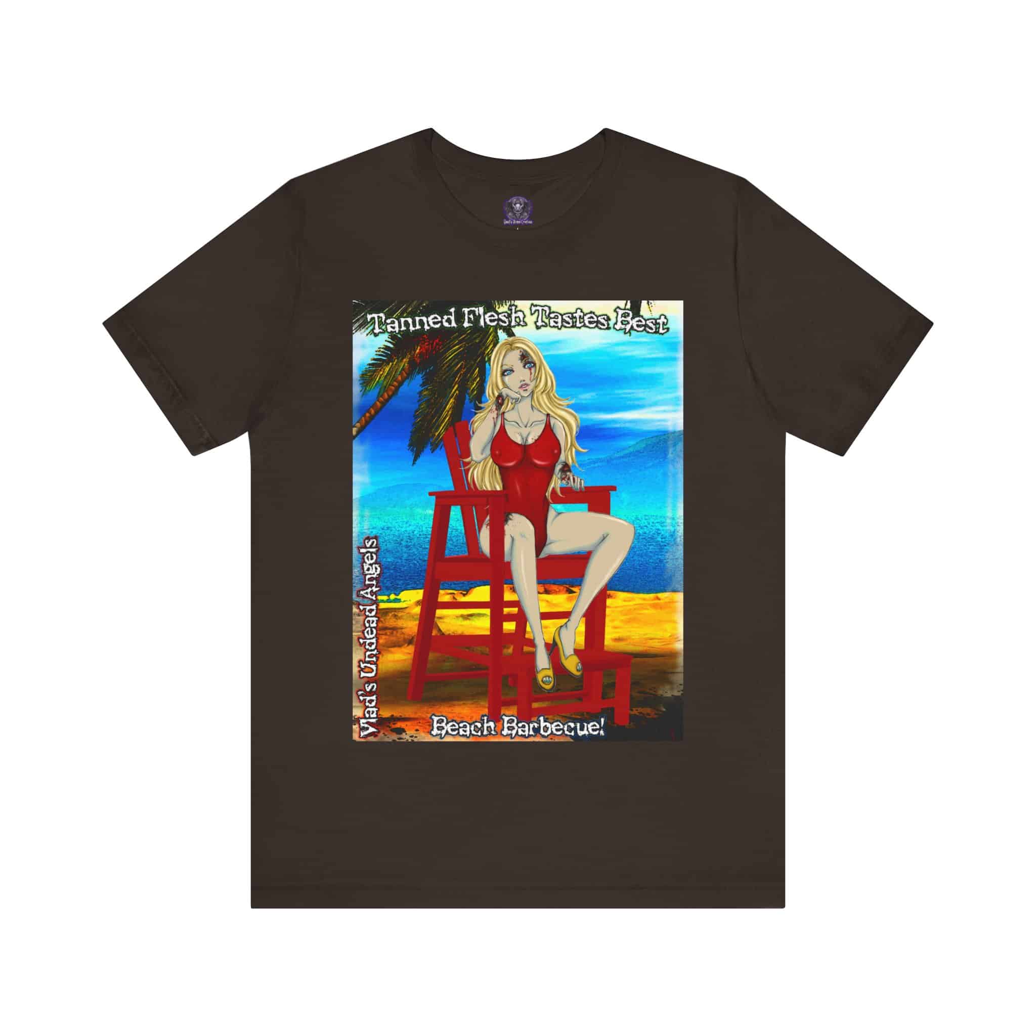 Shay Undead Angel Zombie Lifeguard - Classic Art w/Text F1 Unisex Jersey Short Sleeve Tee - Image 19