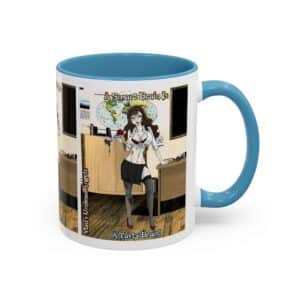 Charlotte Undead Angel Zombie Teacher – Classic Art w/Text Accent Coffee Mug (11, 15oz)