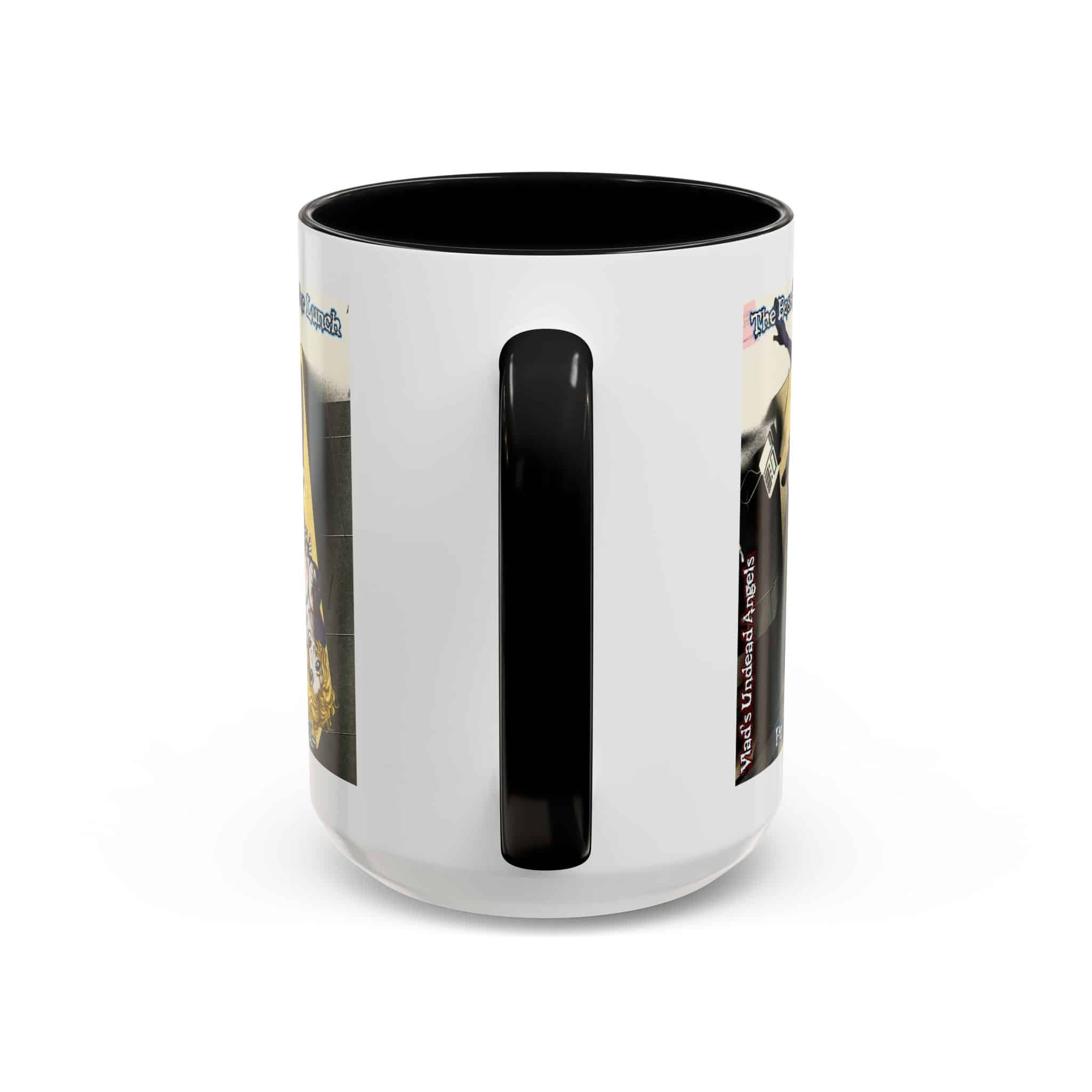 Jennifer Undead Angel Zombie Secretary – Classic Art w/Text Accent Coffee Mug (11, 15oz) - Image 24