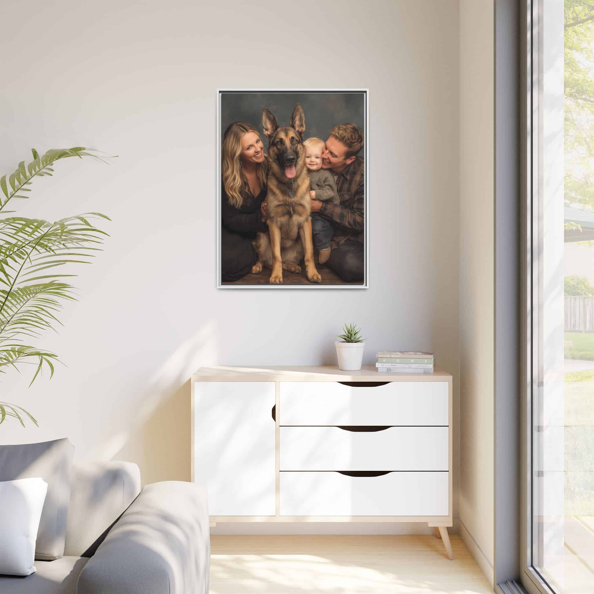 Personalized Framed Family Canvas Wall Art Vertical Multiple Sizes Available - Image 107