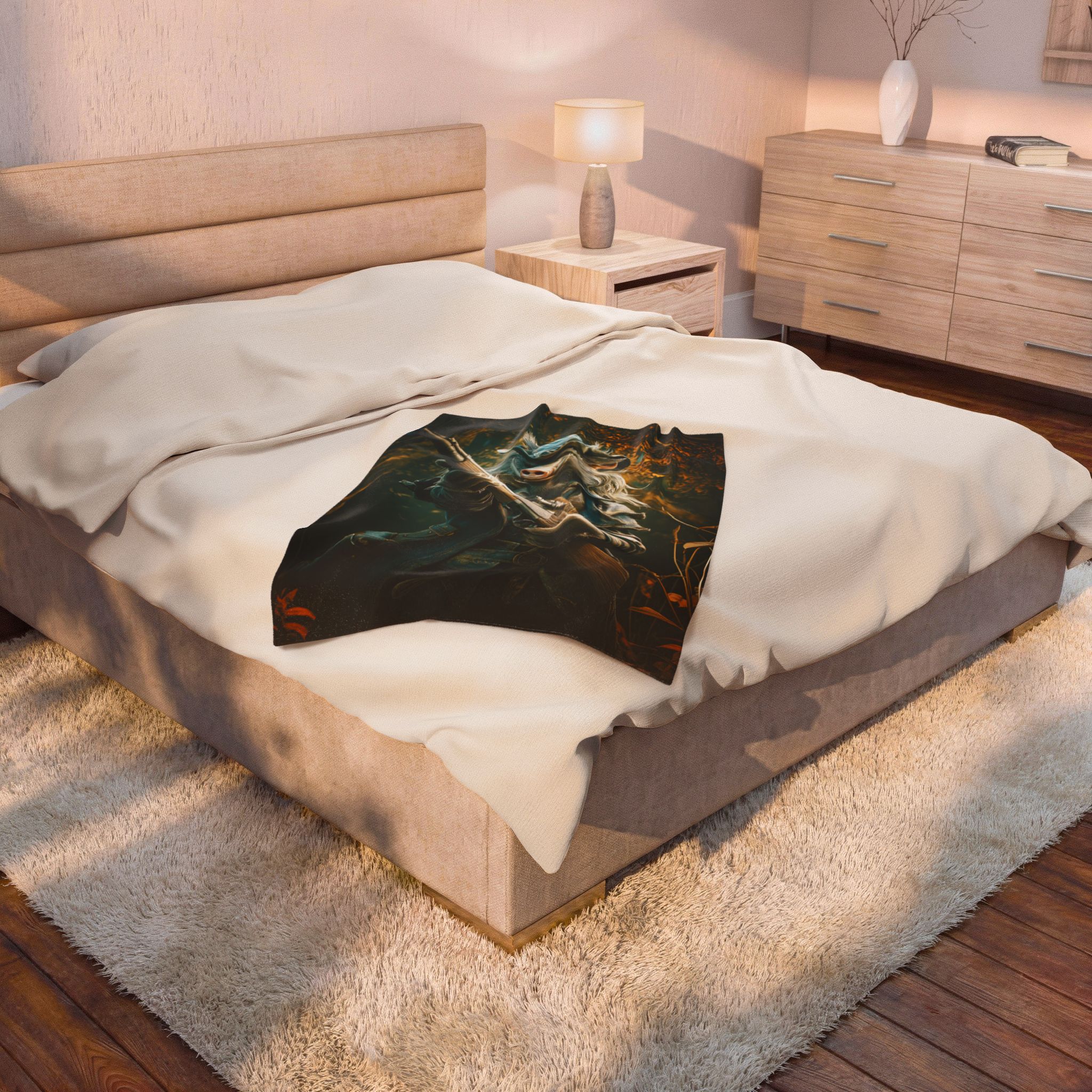 Arm The Animals: Hunter Wild Boar #AA029 Plush Blanket, Cozy Throw for Fall Decor - Image 20