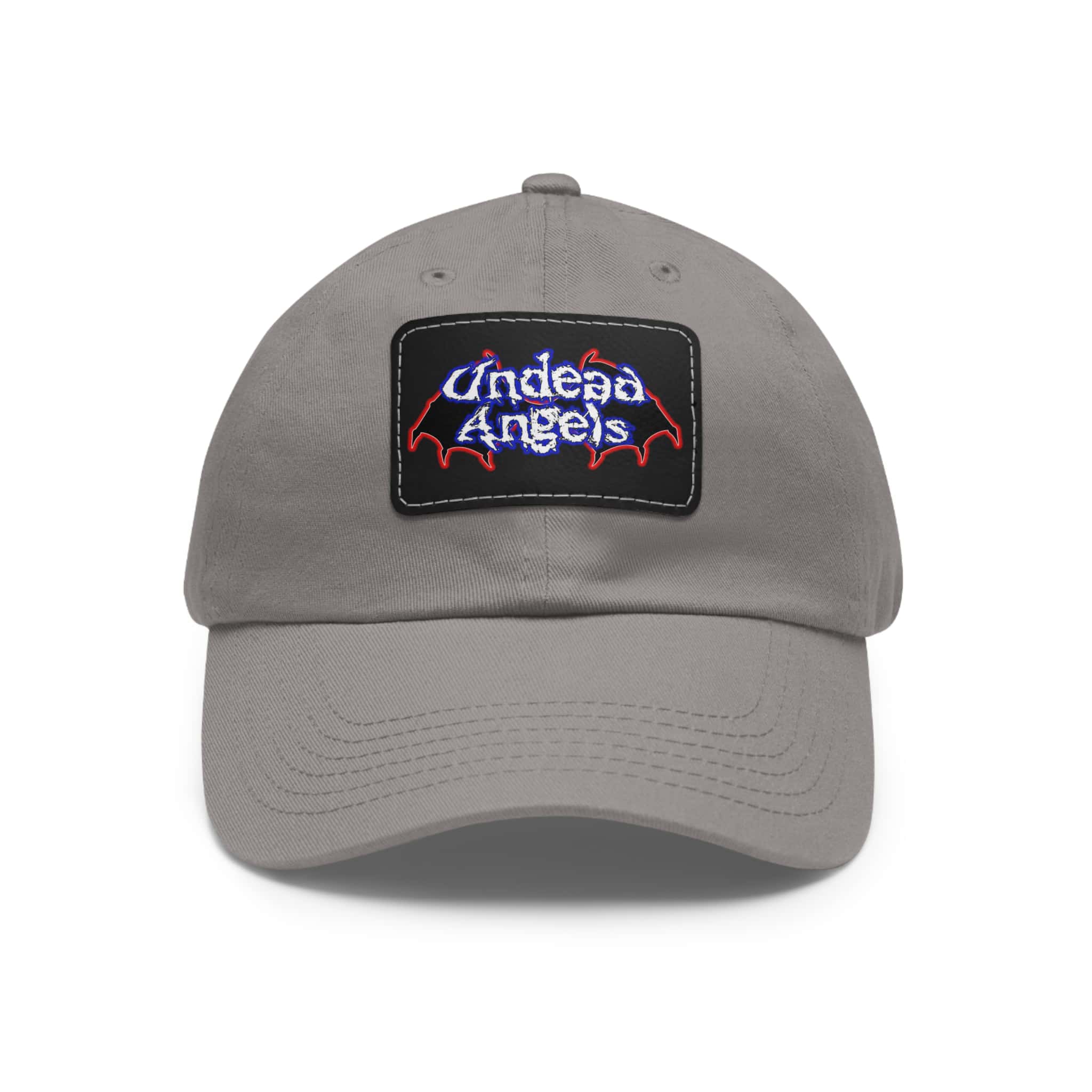 Undead Angels Logo Leather Patch Dad Hat - Casual Style for Music Lovers - Image 31