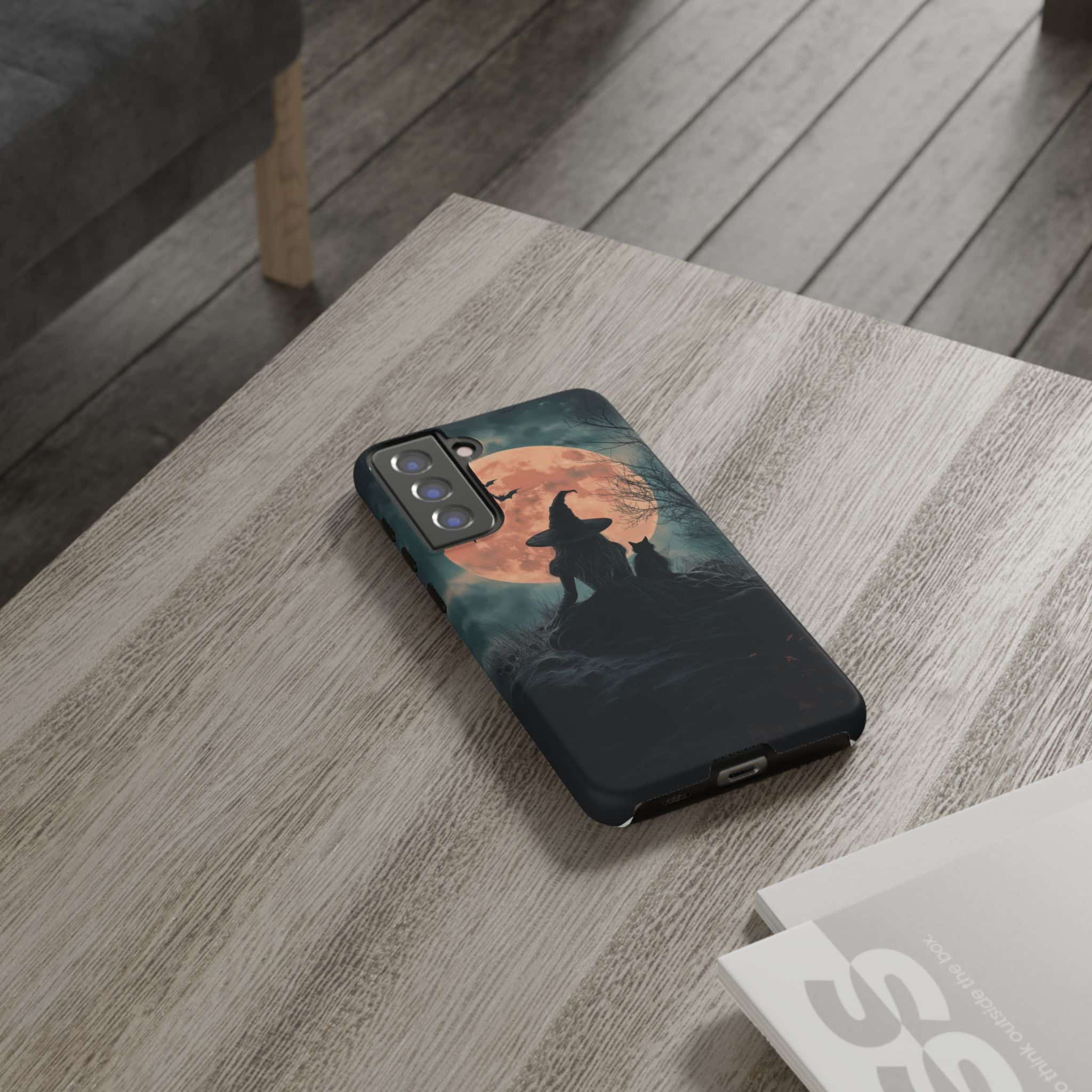Witch With Black Cat By Moonlight #MJ-W004 Samsung S21, S22, S23, S24 Plus & Ultra Tough Cases - Image 12