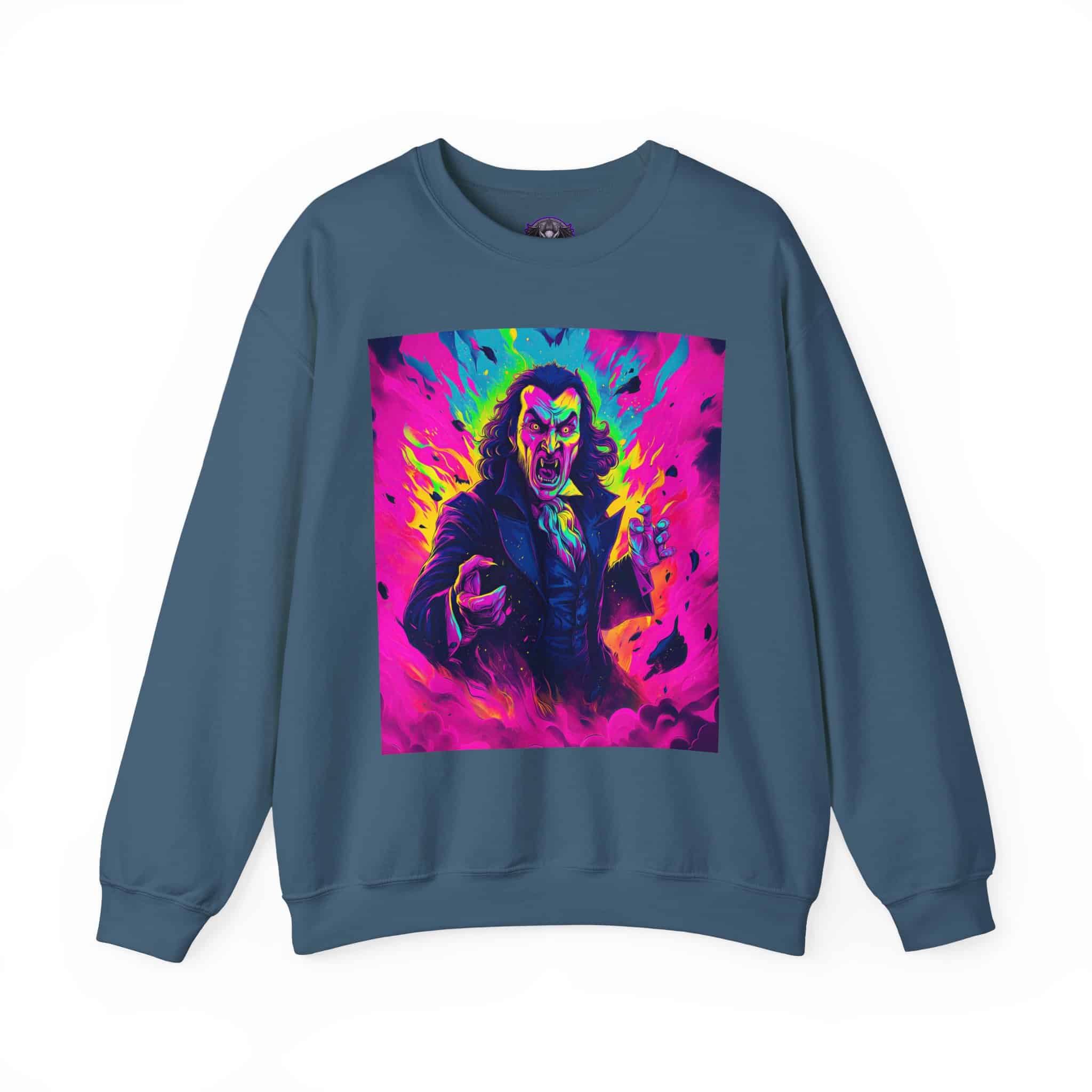 Dracula II Pop 60’s Art Style Unisex Heavy Blend™ Crewneck Sweatshirt - Image 29