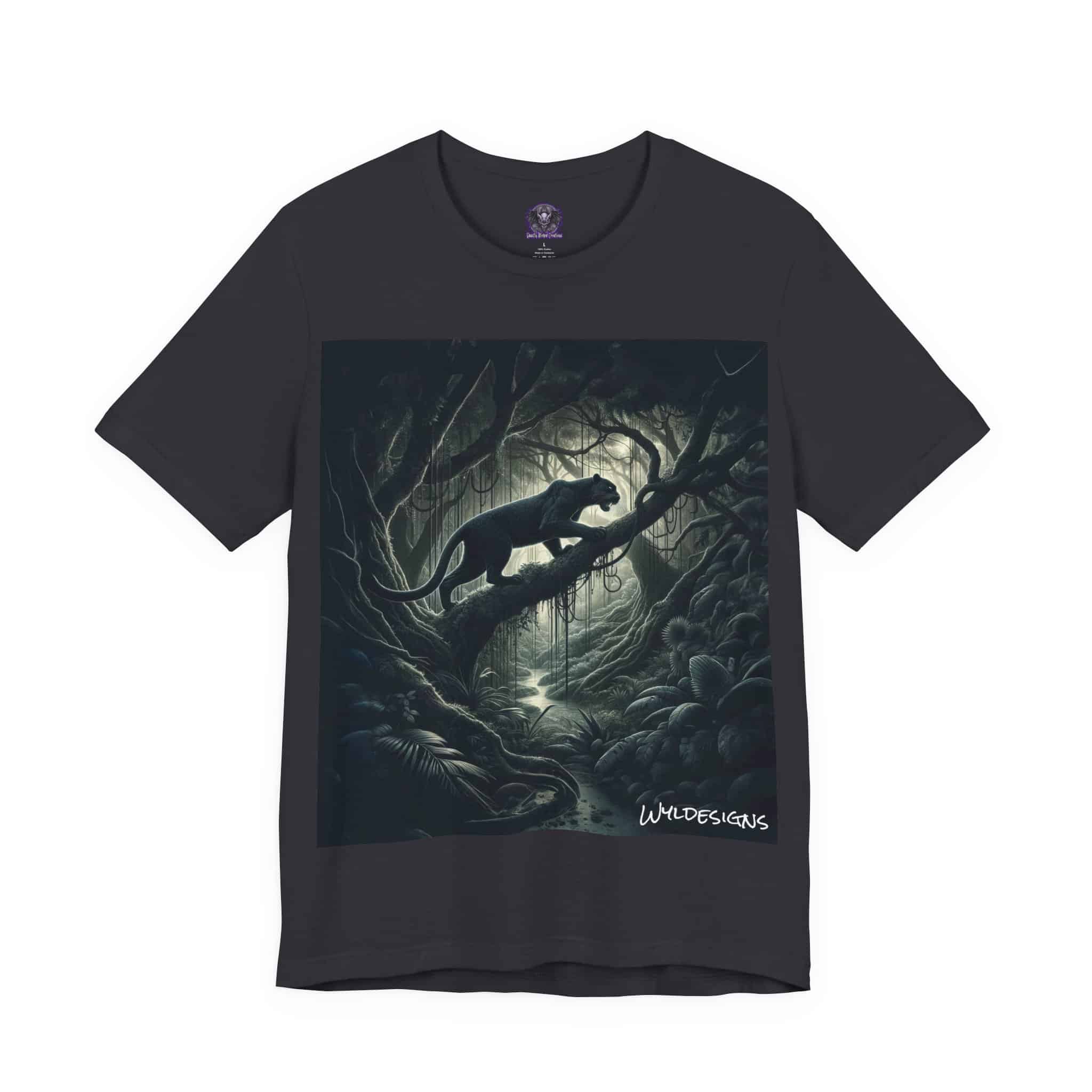 Black Panther WD-D002 By Wyldesigns Unisex Jersey Short Sleeve Tee - Image 15