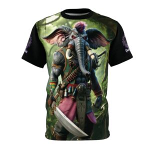 Arm The Animals: Hunter Elephant #AA-D-El001 Unisex Cut & Sew Tee (AOP)