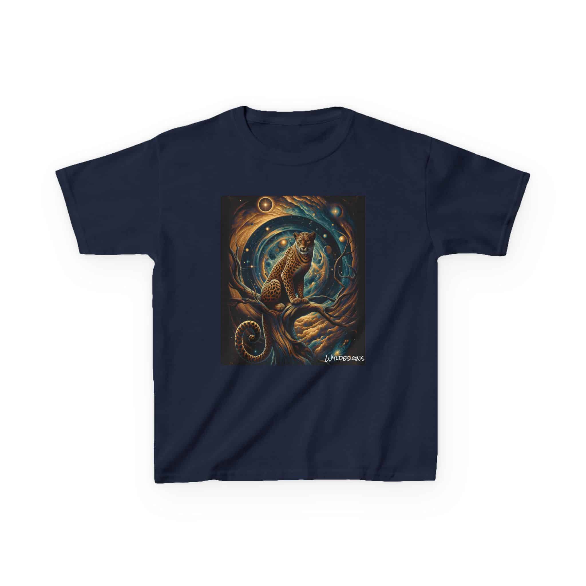 Cosmic Leopard WD-D013 By Wyldesigns Kids Heavy Cotton™ Tee - Image 9