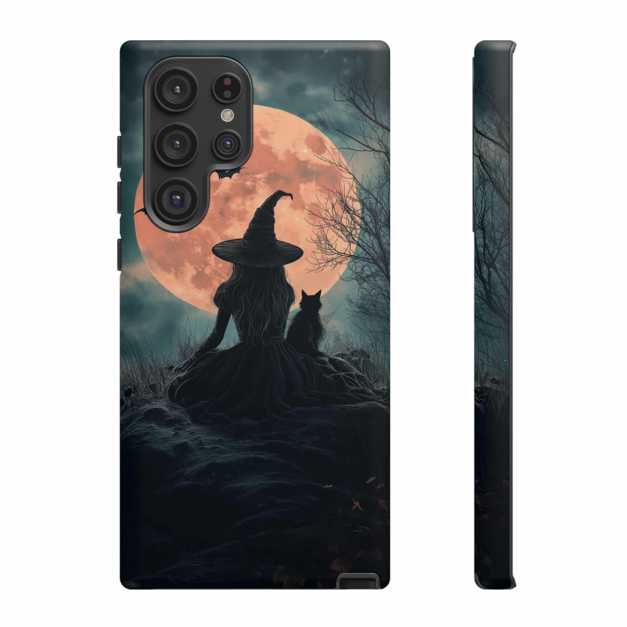 Witch With Black Cat By Moonlight #MJ-W004 Samsung S21, S22, S23, S24 Plus & Ultra Tough Cases - Image 19