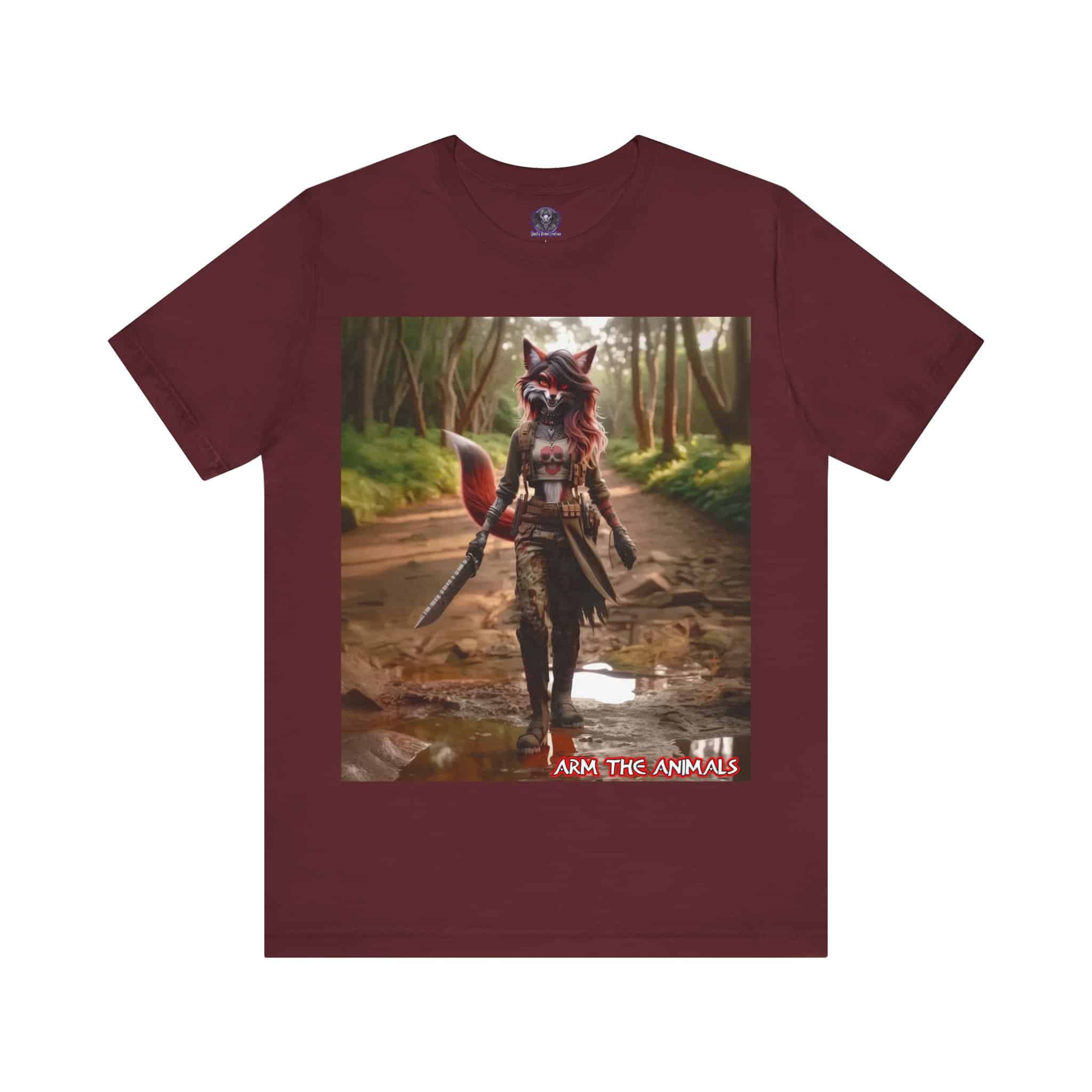 Arm The Animals: Hunter Fox #AA-D-Fo001 Unisex Jersey Short Sleeve Tee - Image 26