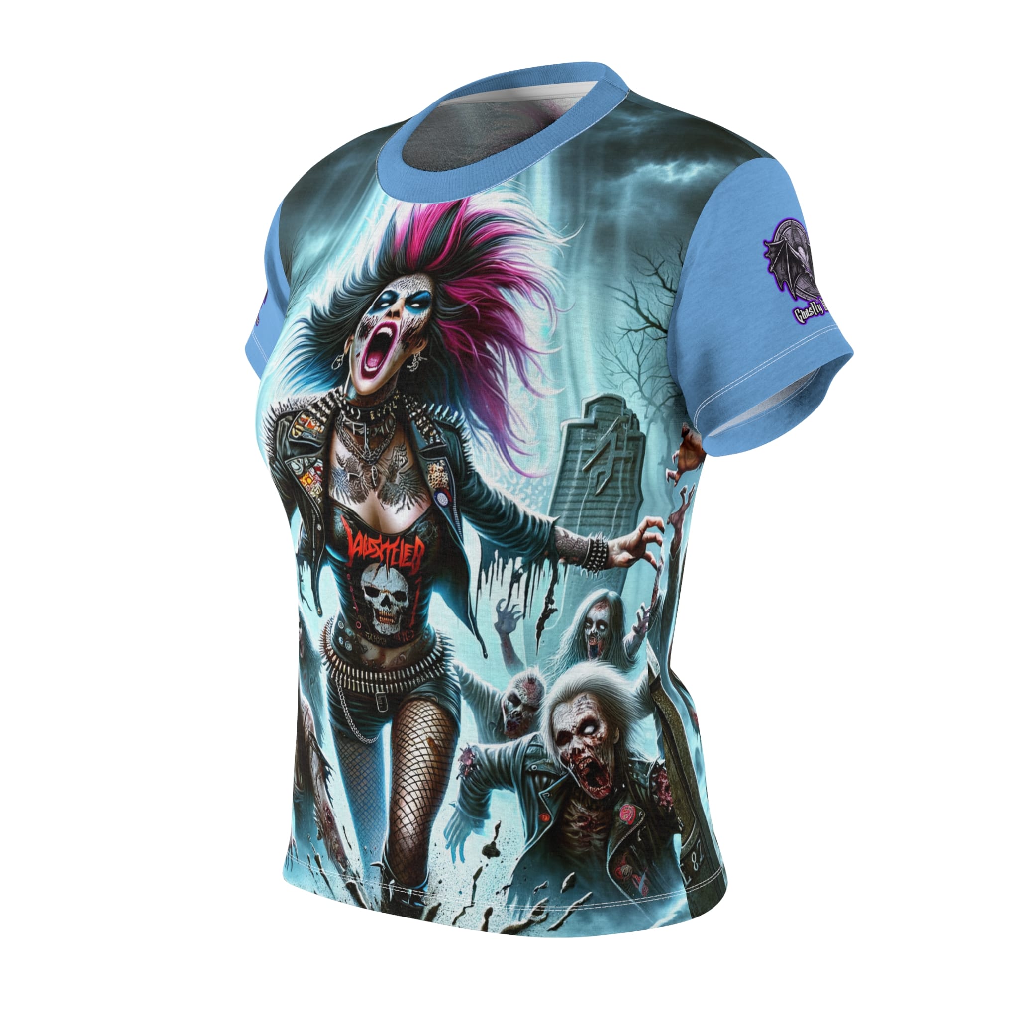 Zombies Emerge #DZ-004 Women's Cut & Sew Tee (AOP) - Image 2