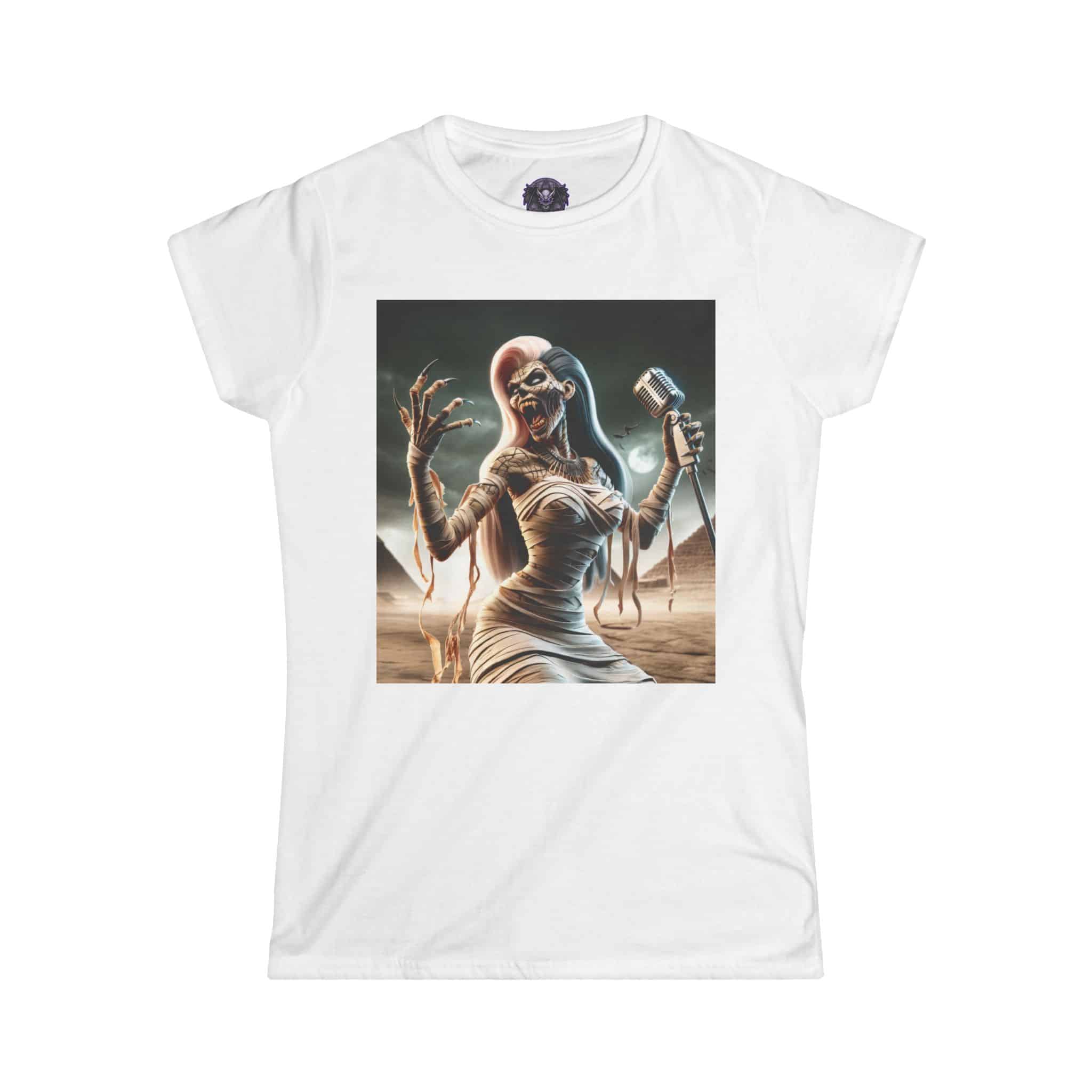 Monster Mosh 2024 Tour Mummy Goddess Singer MM-D-MG03 Women's Softstyle Tee - Image 4