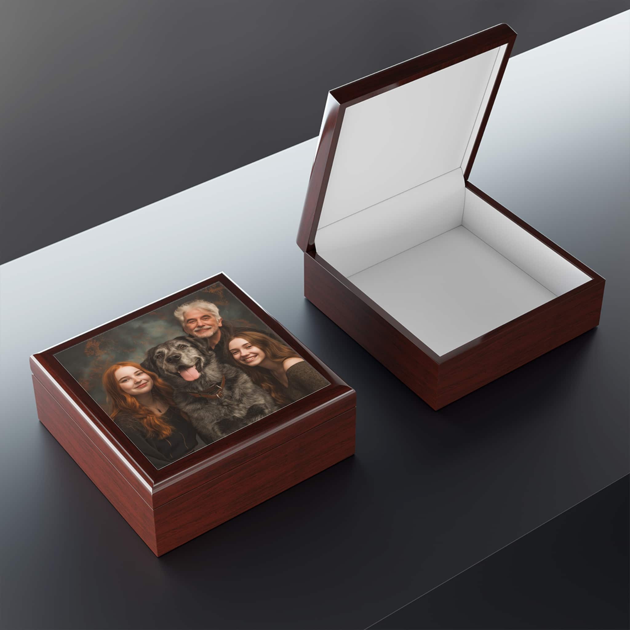 Personalized Family Photo Jewelry Box - Image 9