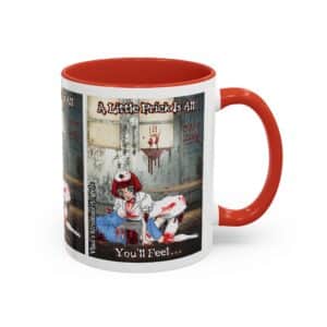 Abigail Undead Angel Zombie Nurse – Classic Art w/Text Accent Coffee Mug (11, 15oz)