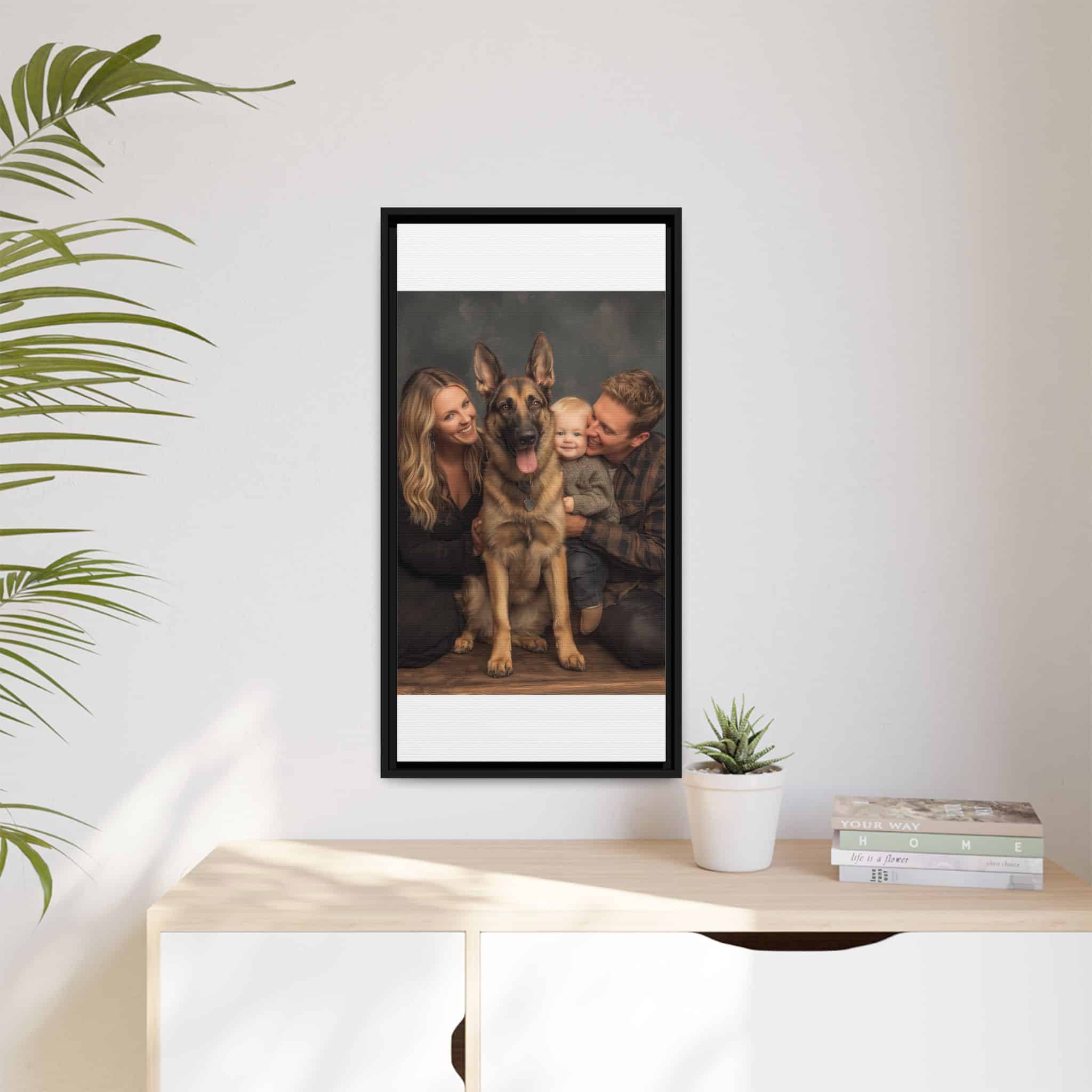 Personalized Framed Family Canvas Wall Art Vertical Multiple Sizes Available - Image 219