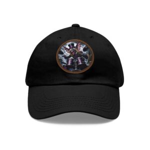 Vlad The Enforcer Bat Drummer #VTE001 Artistic Round Leather Patch Dad Hat - Stylish Casual Cap