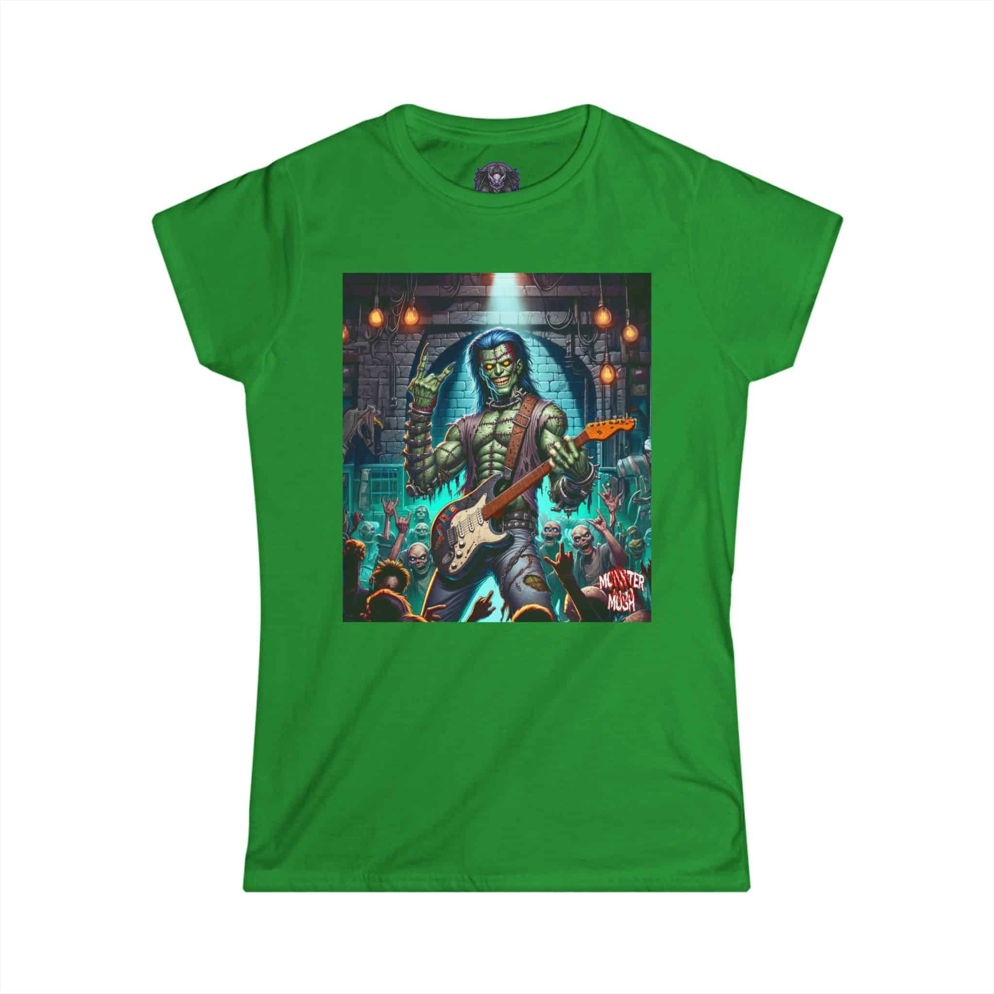 Monster Mosh 2024 Tour Frankie On Guitar MM-D002 Women's Softstyle Tee - Image 10