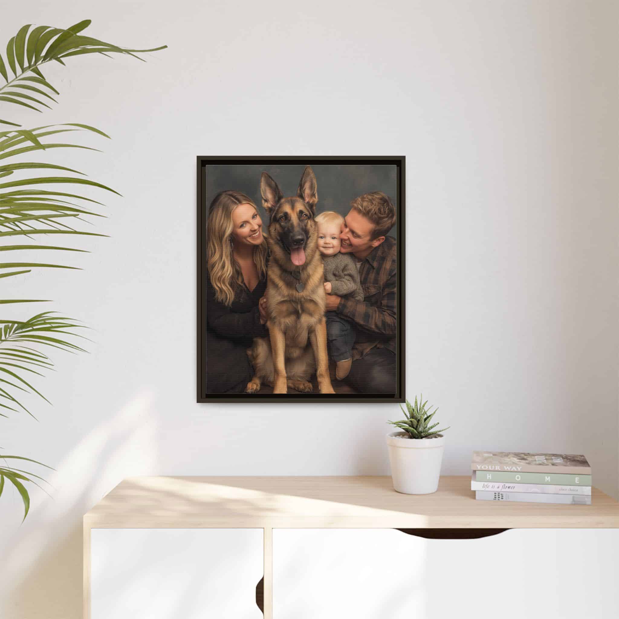 Personalized Framed Family Canvas Wall Art Vertical Multiple Sizes Available - Image 175