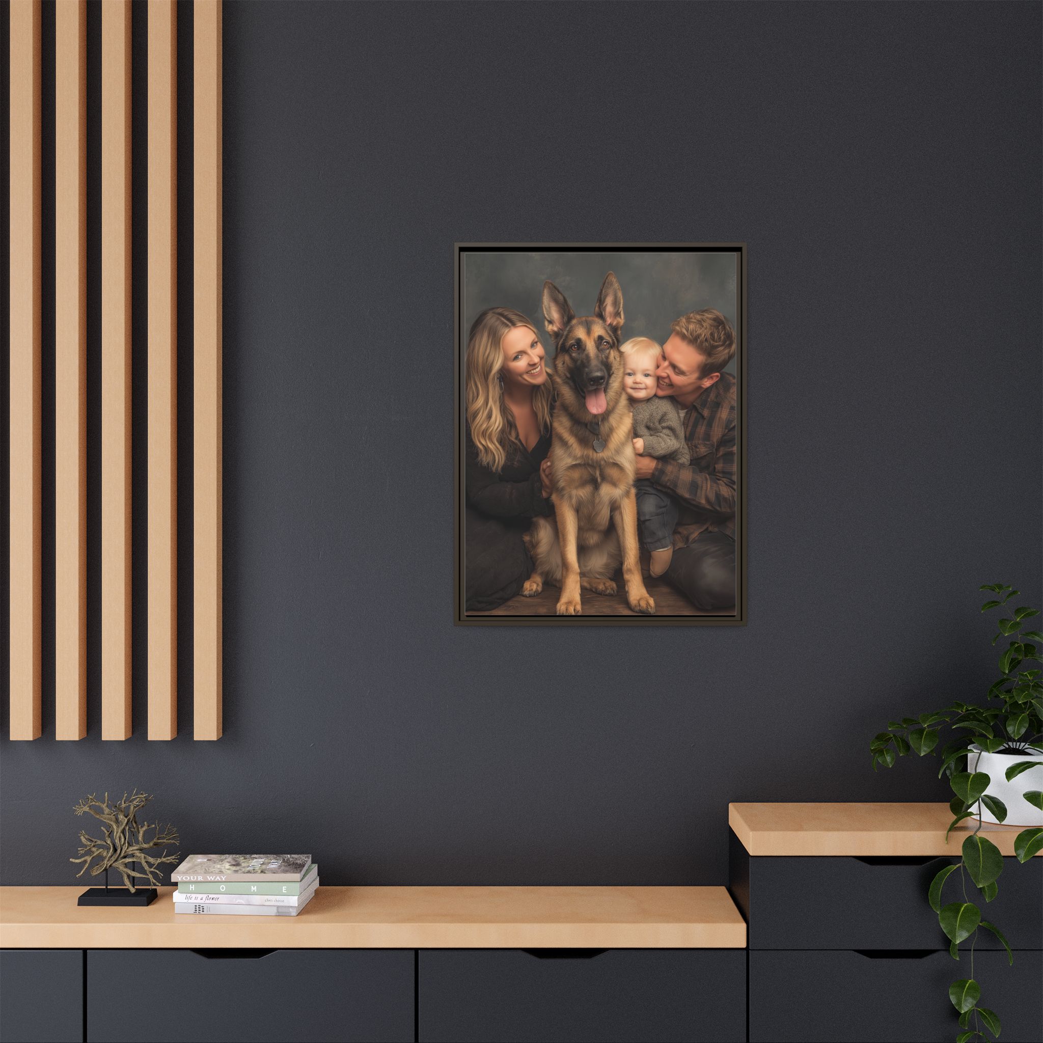 Personalized Framed Family Canvas Wall Art Vertical Multiple Sizes Available - Image 88