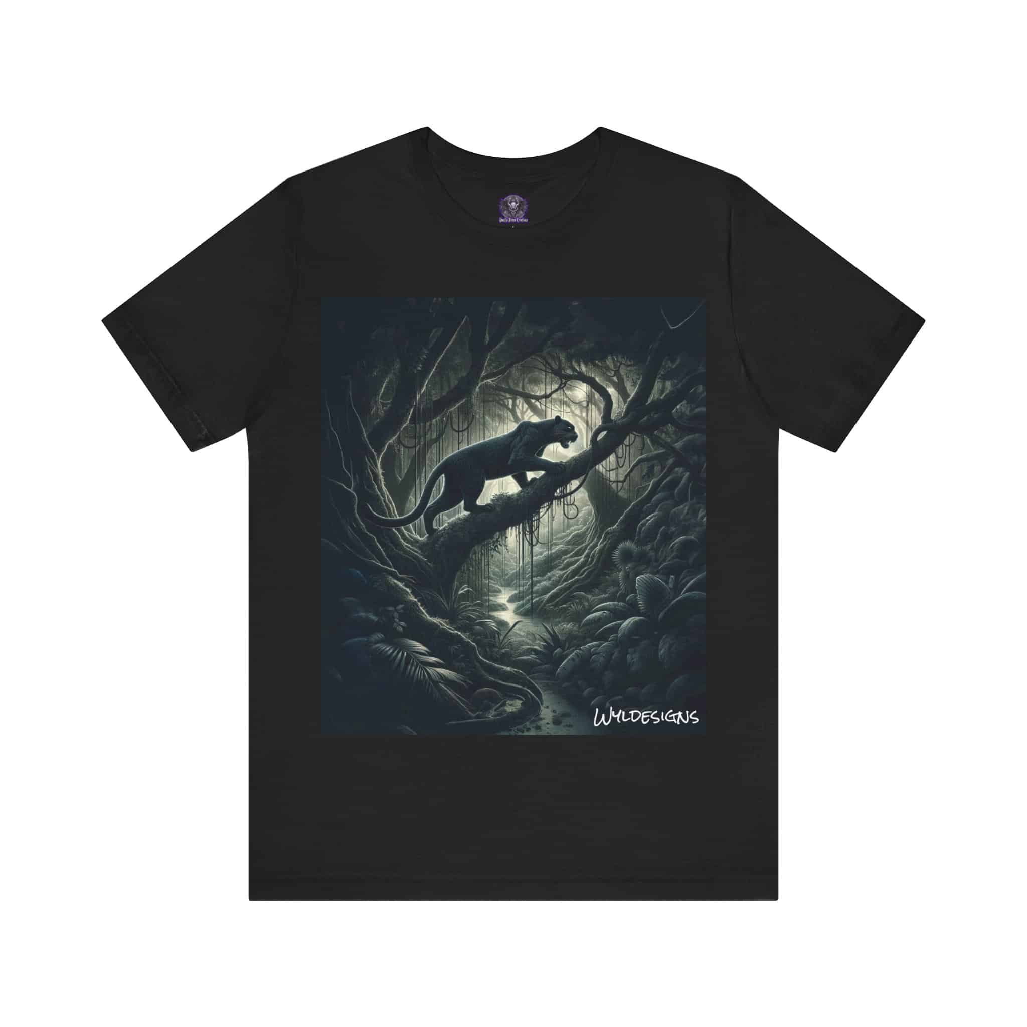 Black Panther WD-D002 By Wyldesigns Unisex Jersey Short Sleeve Tee - Image 9