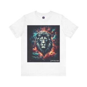 Lion In The Sky WD-D014 By Wyldesigns Unisex Jersey Short Sleeve Tee
