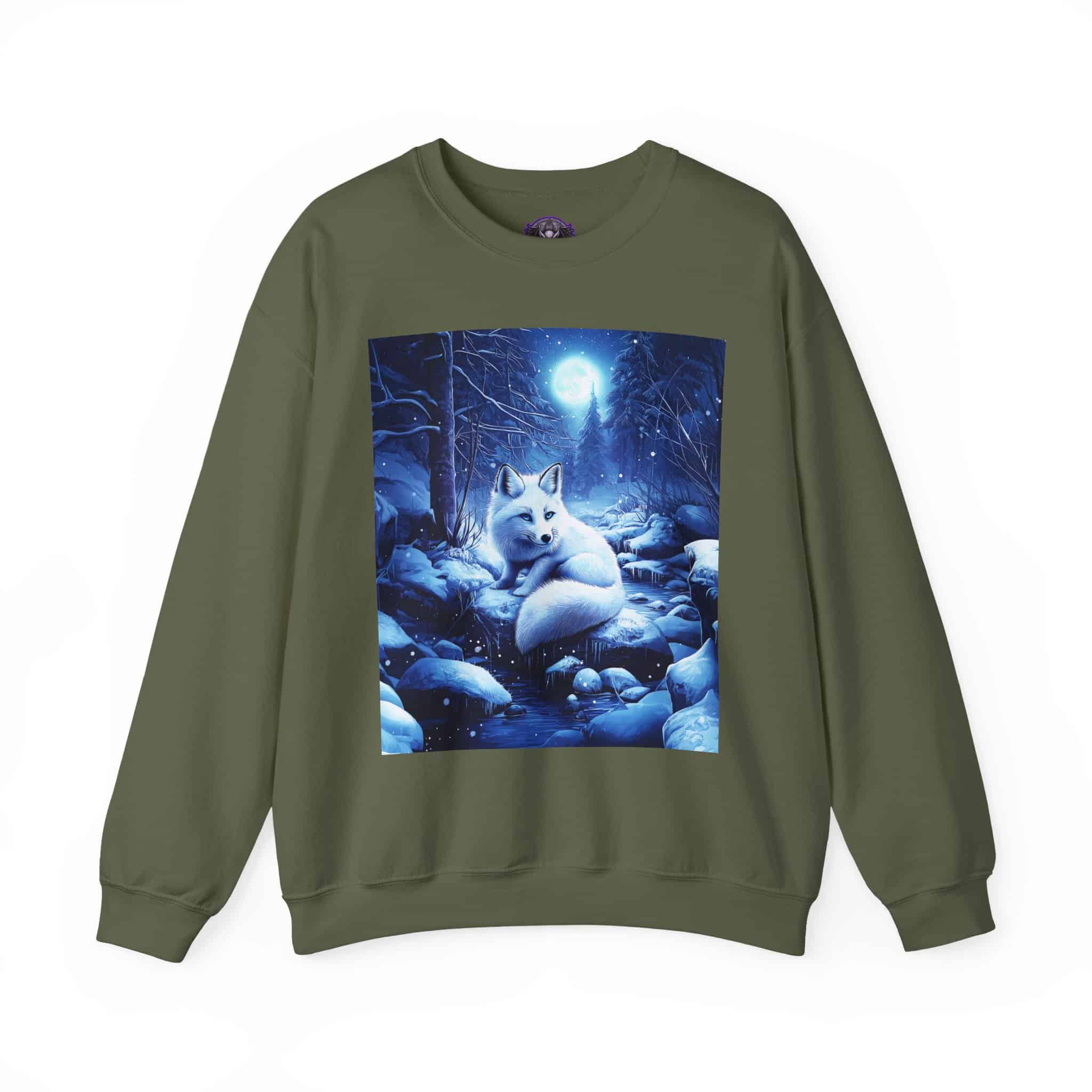 Arctic Fox by Wyldesigns Unisex Heavy Blend™ Crewneck Sweatshirt - Image 13