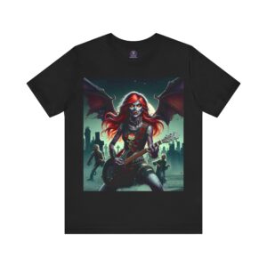Monster Mosh Undead Angels Guitarist #MM-D-UA-C01 Unisex Jersey Short Sleeve Tee