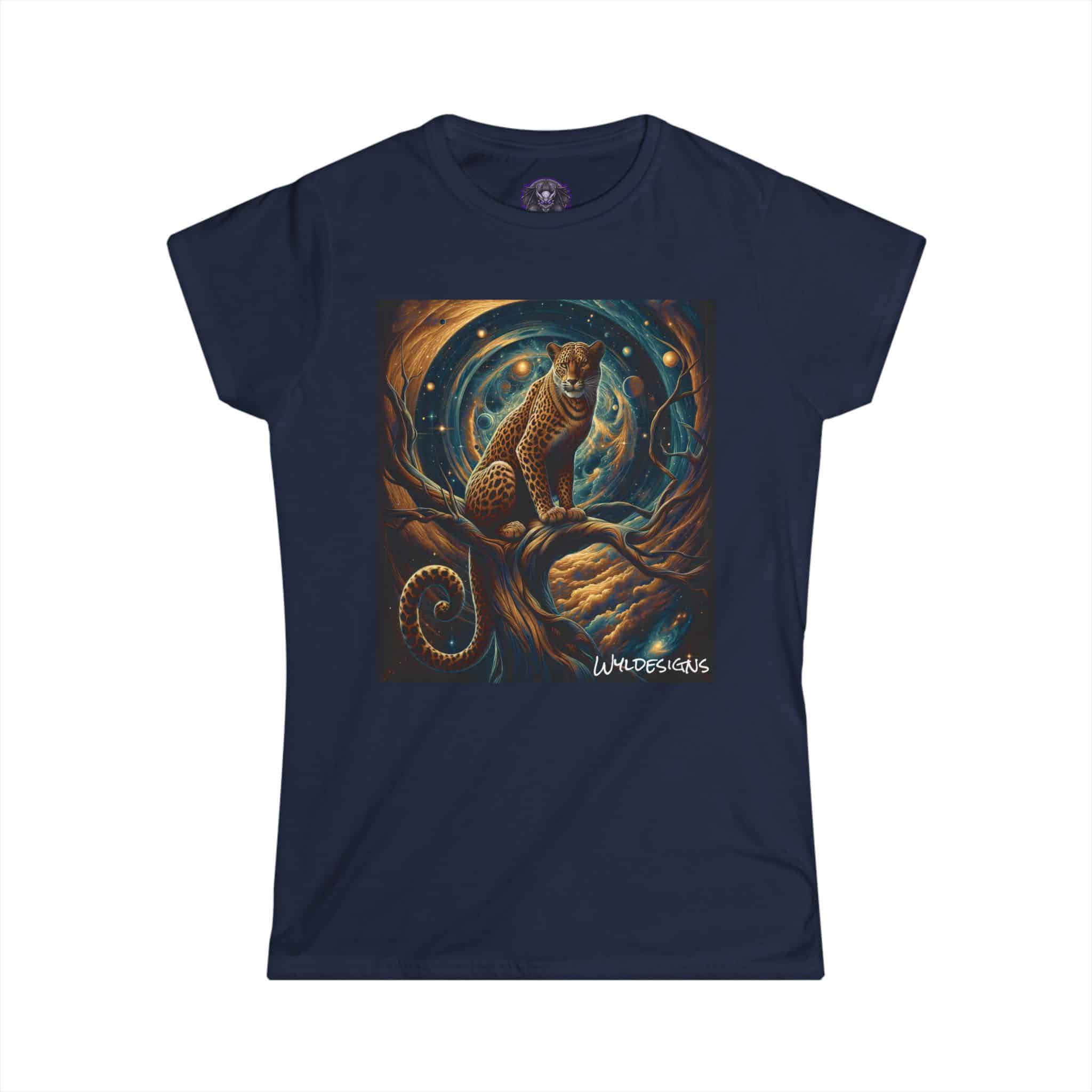 Cosmic Leopard WD-D013 By Wyldesigns Women's Softstyle Tee - Image 28