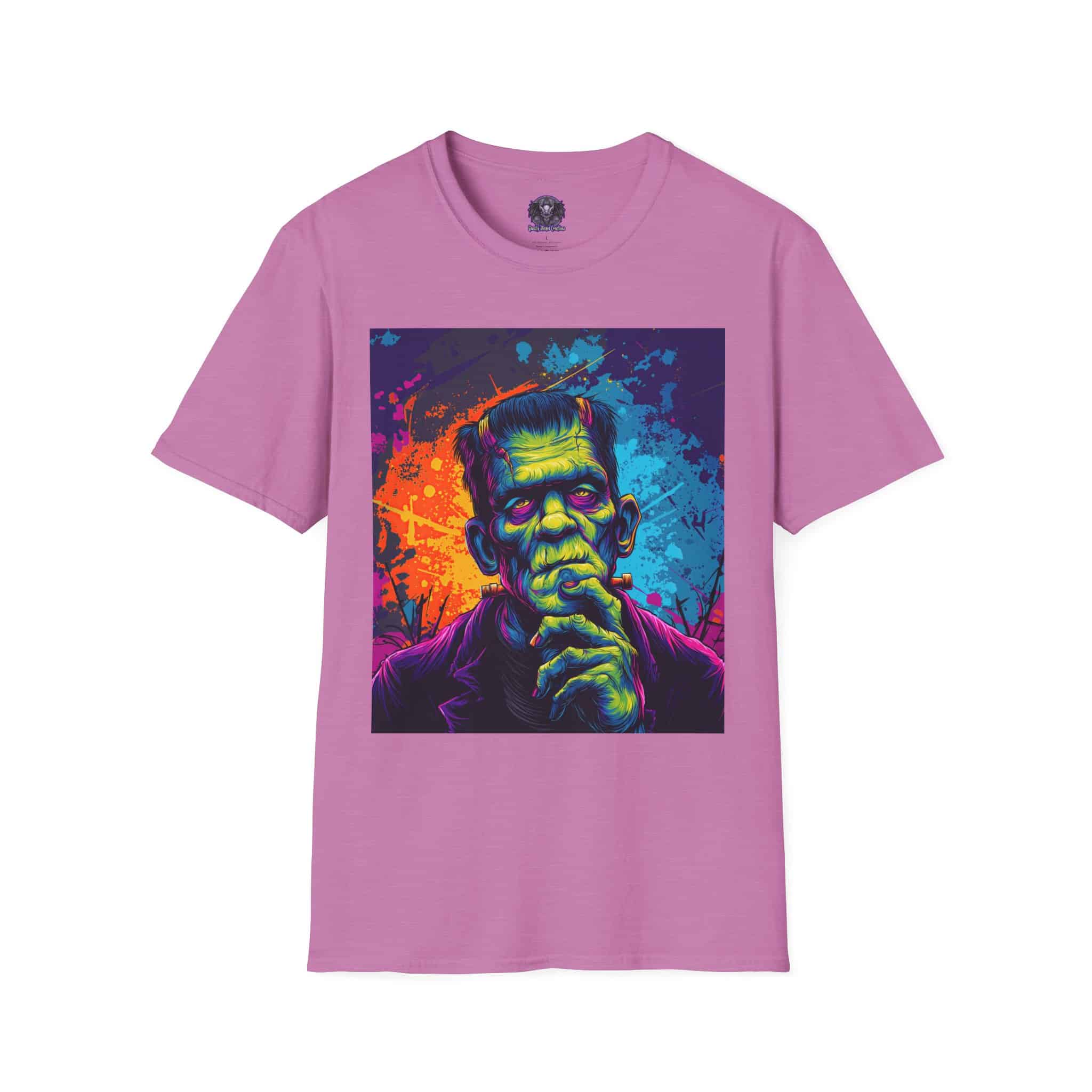 Frankenstein Pop Art 60's Style Unisex T-Shirt - Image 37