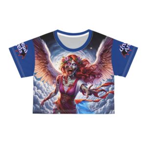 Scarlet Undead Angels Zombie Cupid #DSZ-004L Crop Tee (AOP)