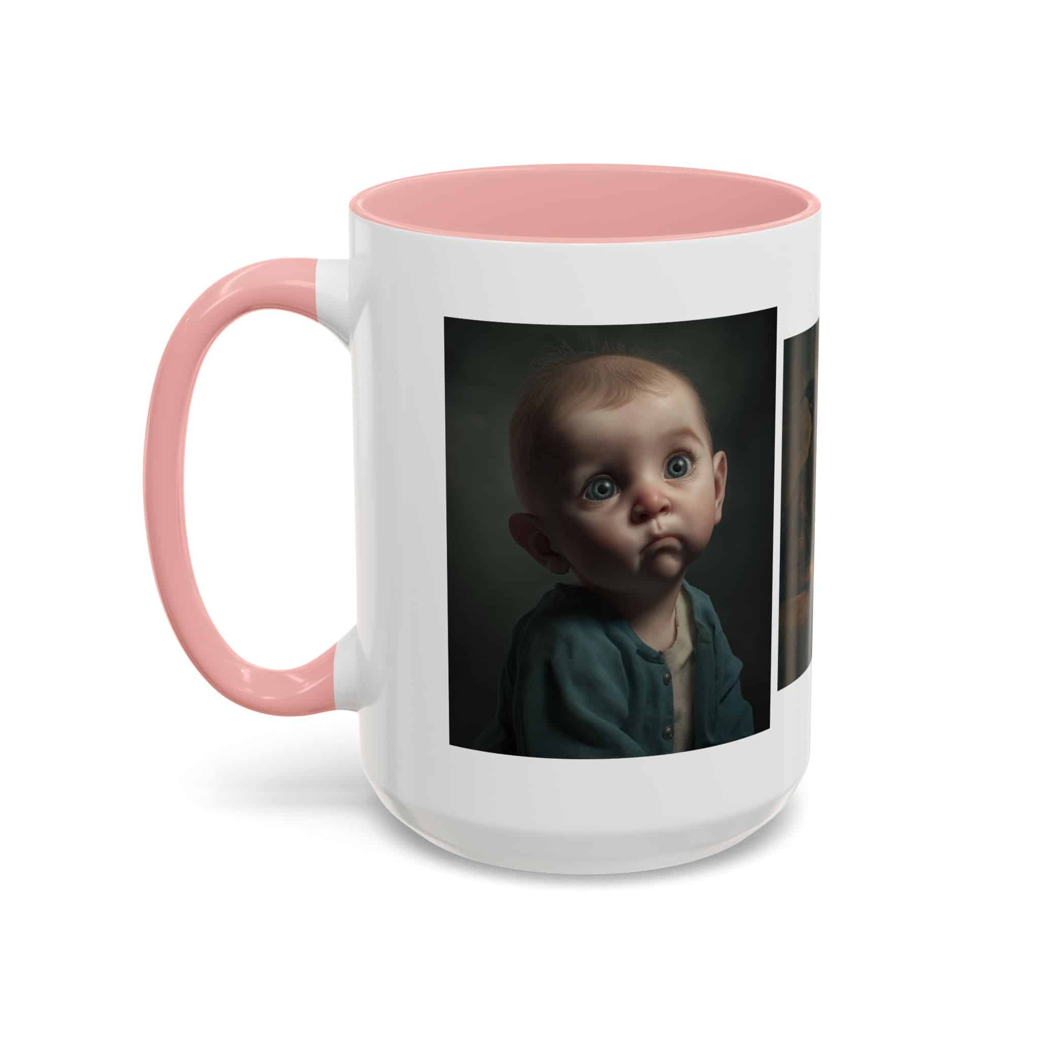 Personalized Accent Coffee Mug with Your Heartwarming Portraits - Image 27