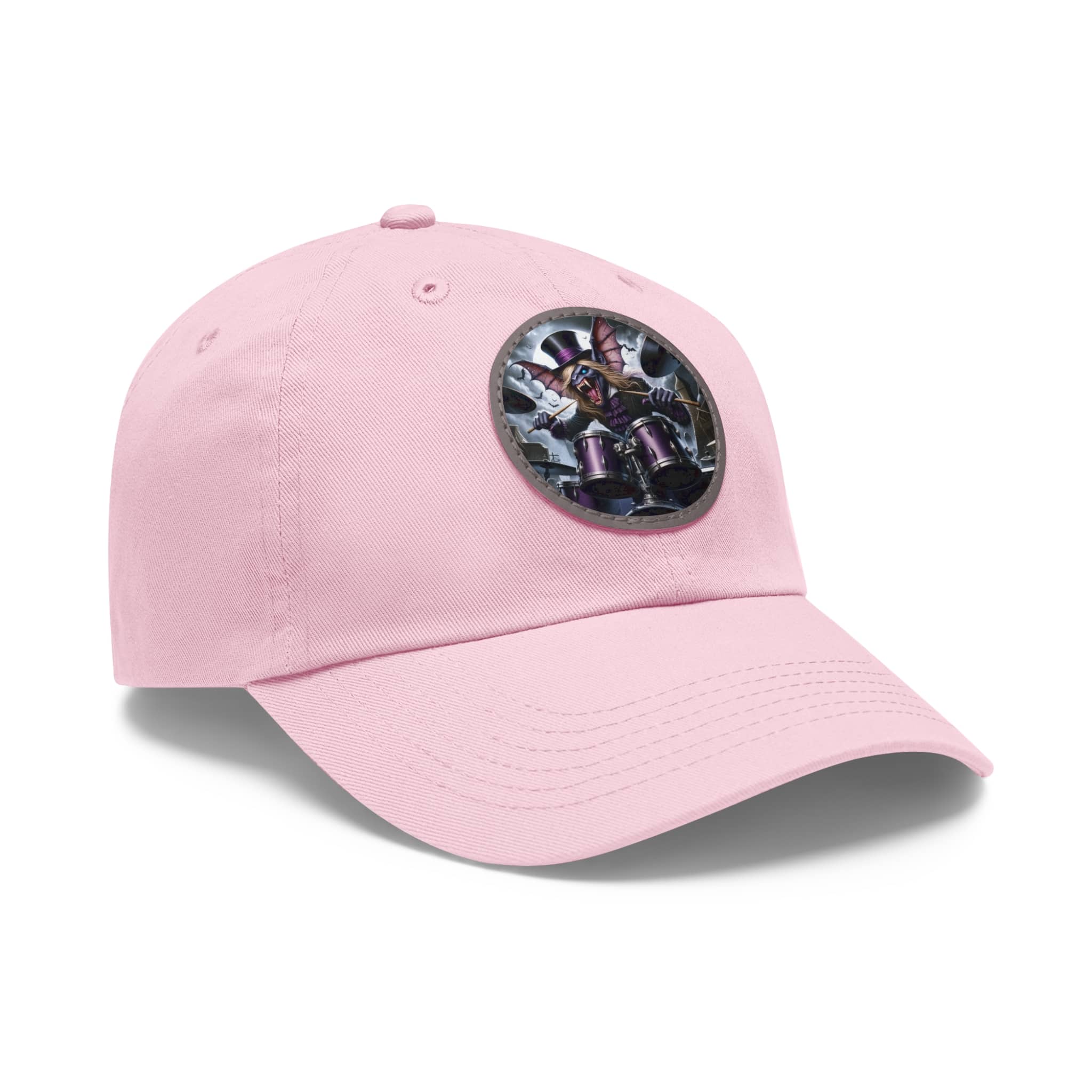Vlad The Enforcer Bat Drummer #VTE001 Artistic Round Leather Patch Dad Hat - Stylish Casual Cap - Image 97
