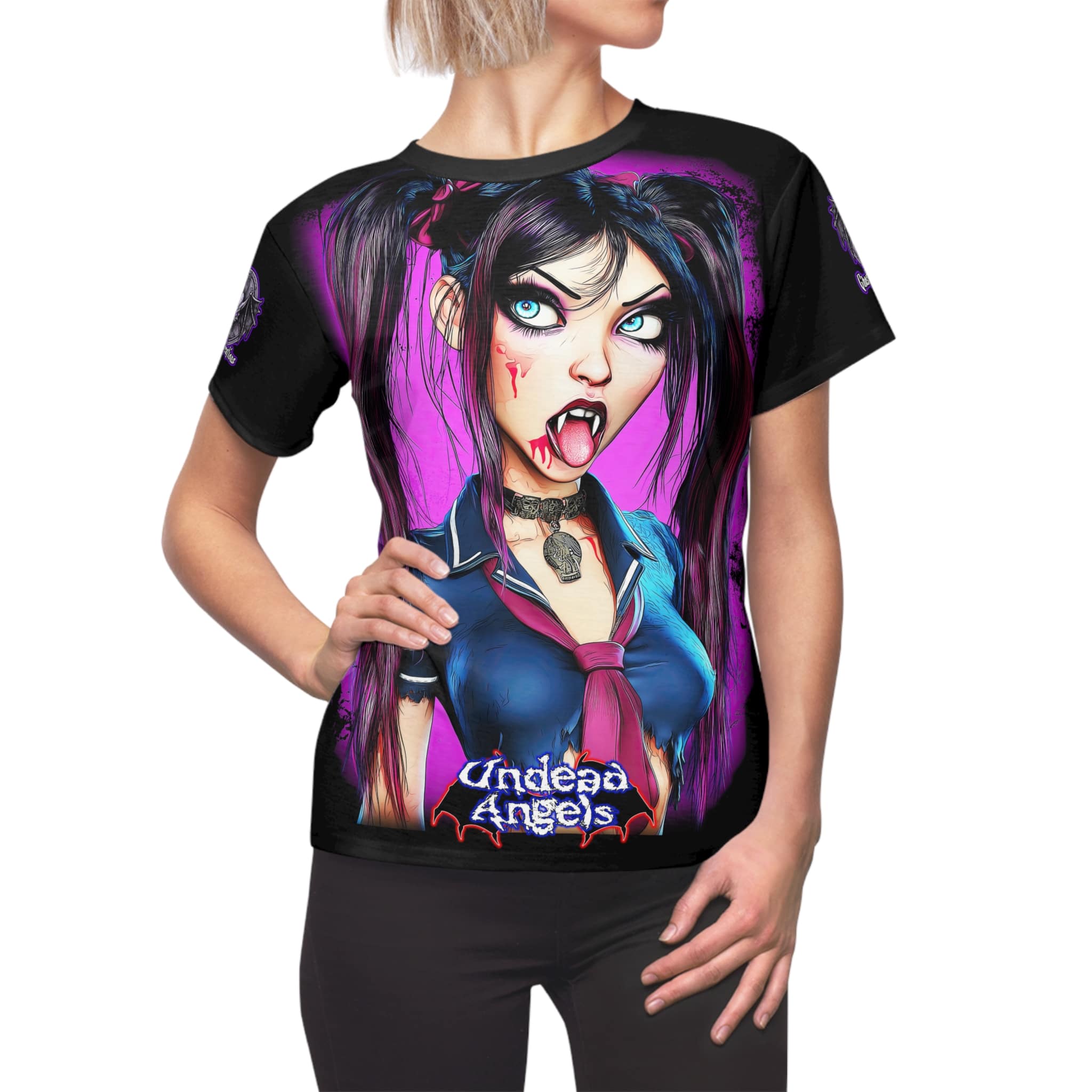 Undead Angels Schoolgirl Rachel Women's Tee (AOP)