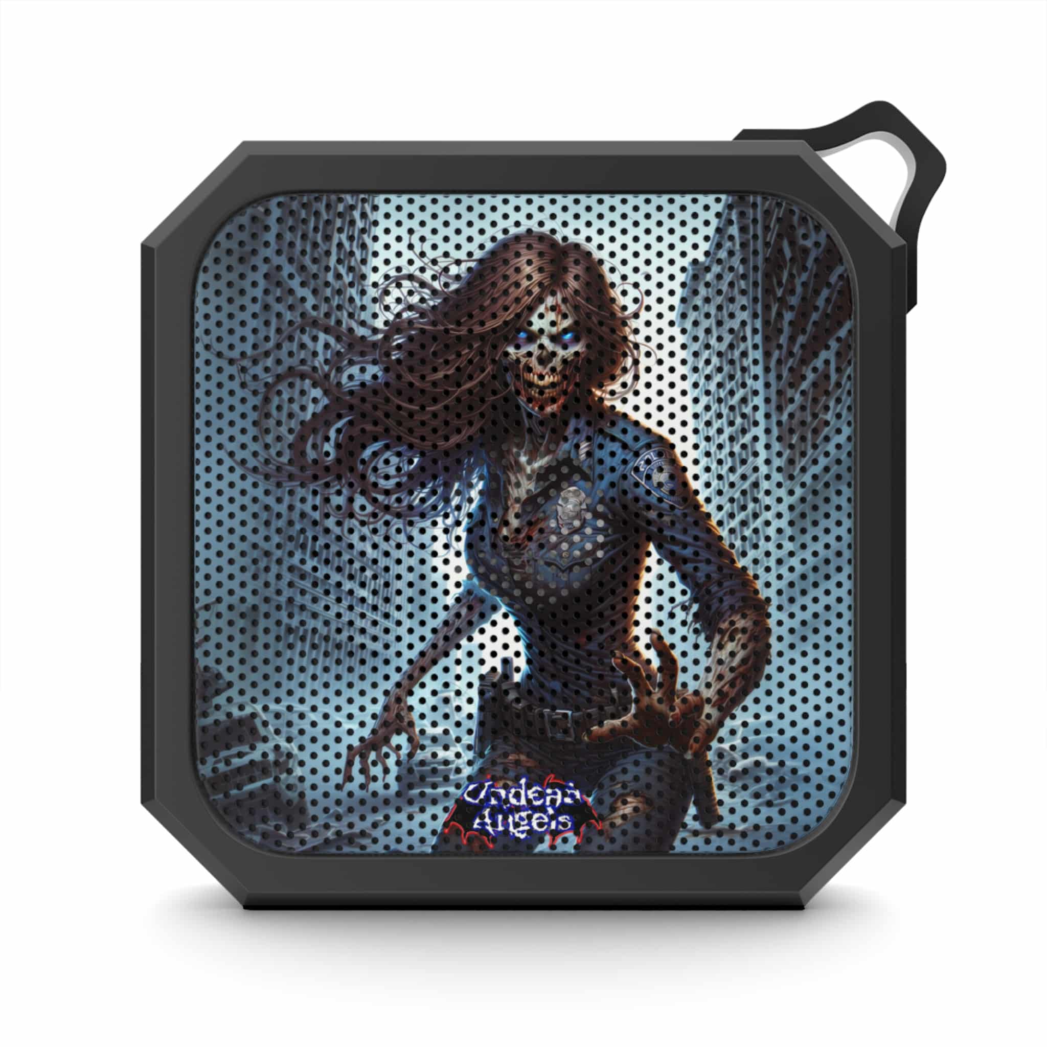 Undead Angels Zombie Police Officer Terri Outdoor Bluetooth Speaker - Zombie Design for Adventurers & Halloween Lovers